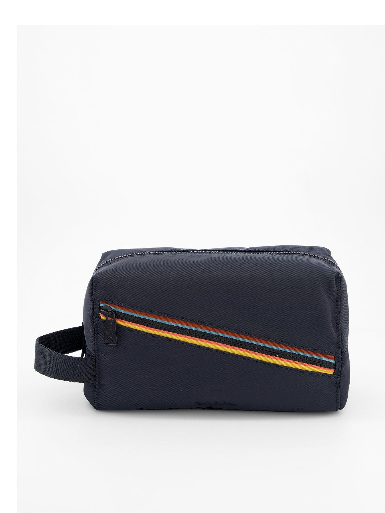 Image of PS PAUL SMITH Men's Artist Stripe Washbag - Blue