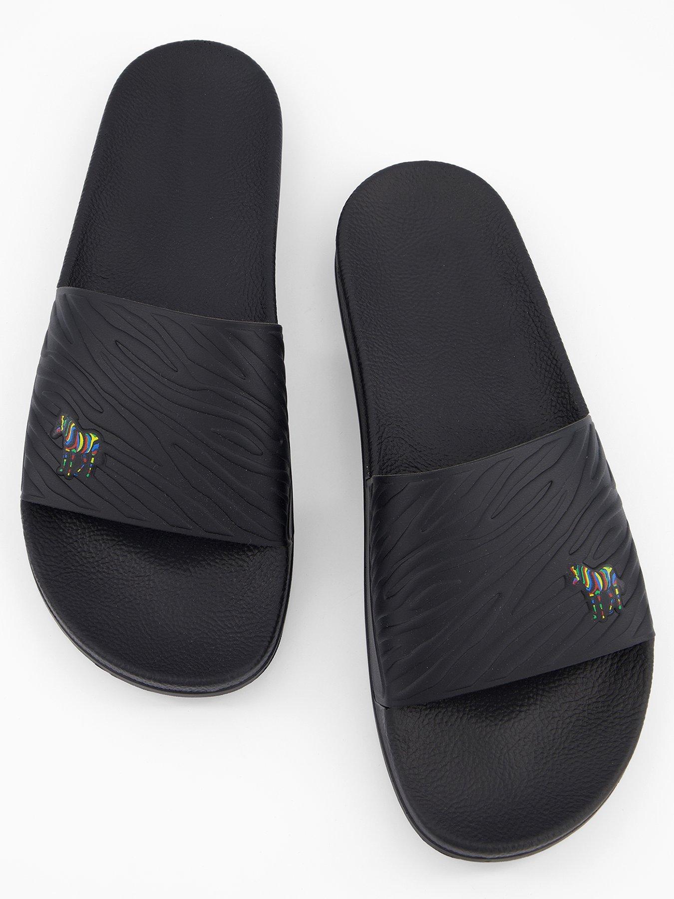 ps-paul-smith-mens-zed-zebra-slides-blackoutfit