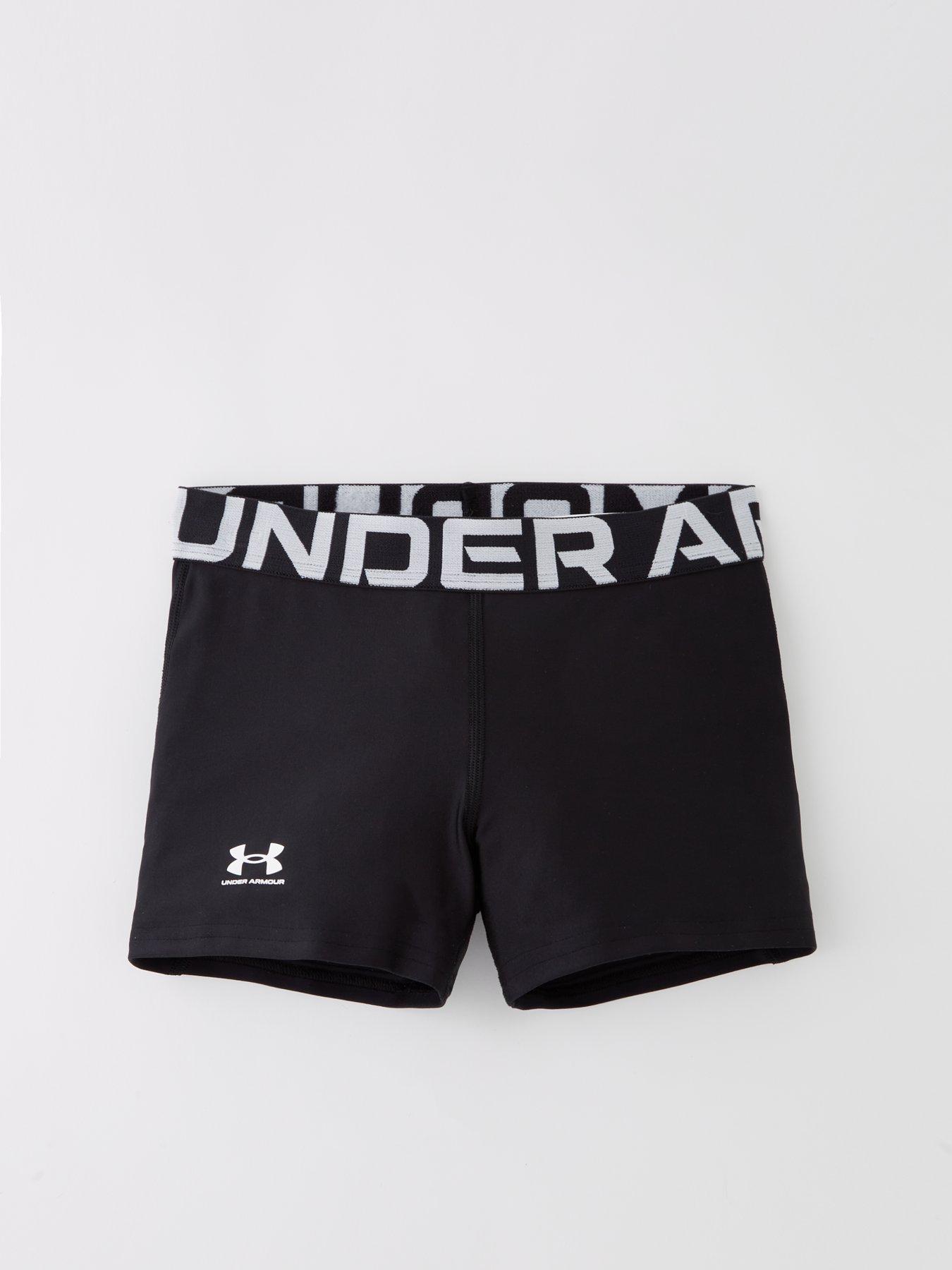 Image 6 of 6 of UNDER ARMOUR Junior Girls Training Heatgear Shorty Shorts - Black
