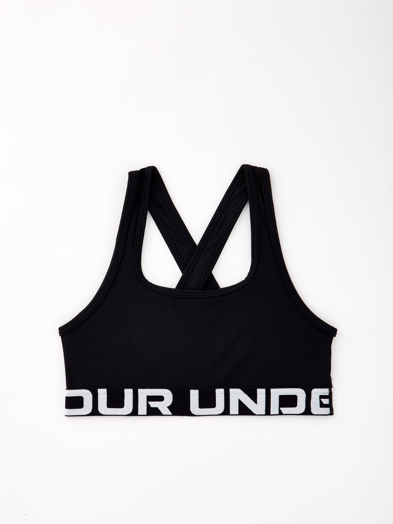 UNDER ARMOUR Junior Girls Training Crossback Sports Bra Black