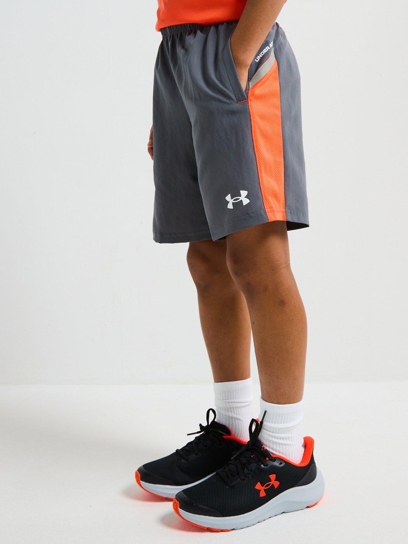 undefined Junior Boys Training Tech Utility Woven Shorts - Grey