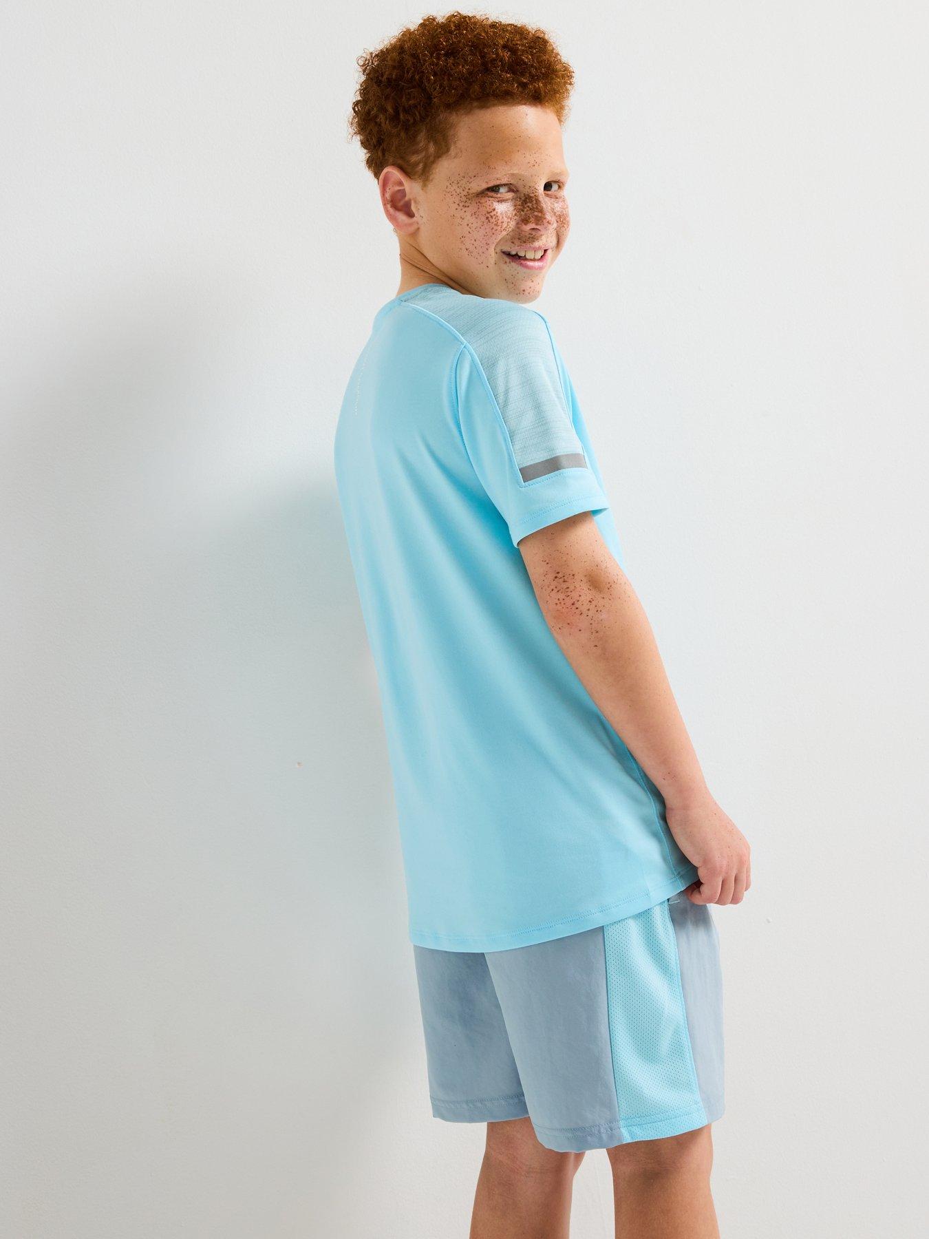 under-armour-junior-boys-training-tech-utility-t-shirt-bluestillFront