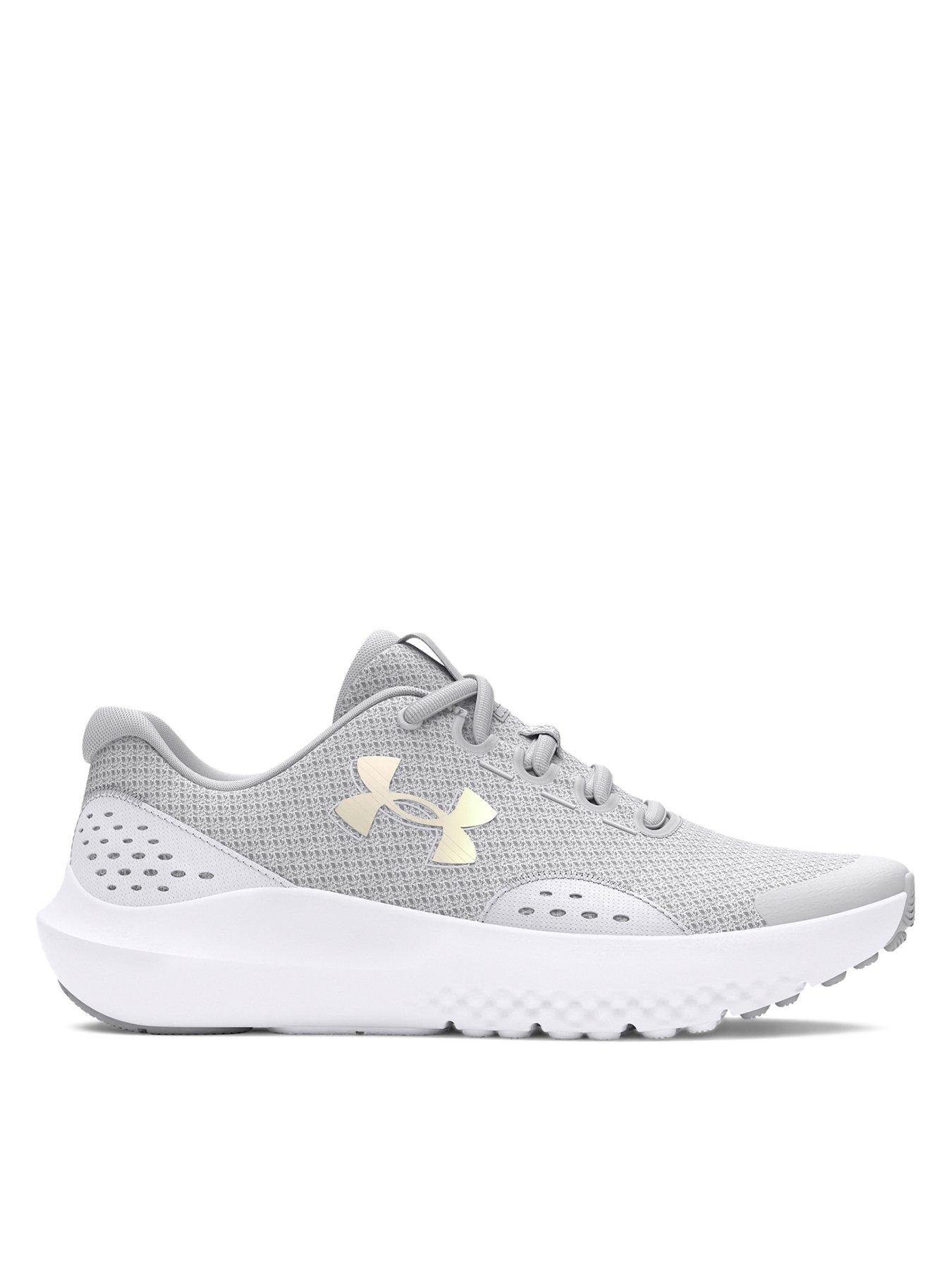 UNDER ARMOUR Junior Girls Surge 4 Trainers - Grey