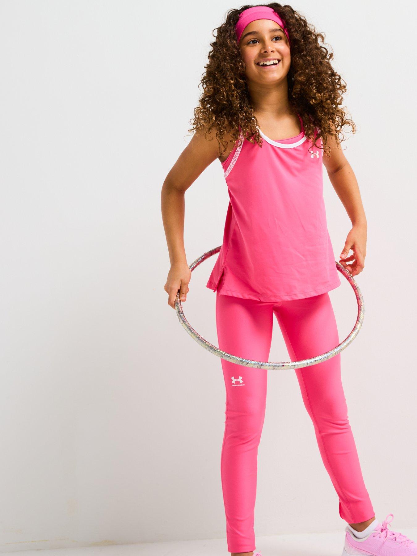 Image 3 of 6 of UNDER ARMOUR Junior Girls Training Tech Knockout Tank - Pink