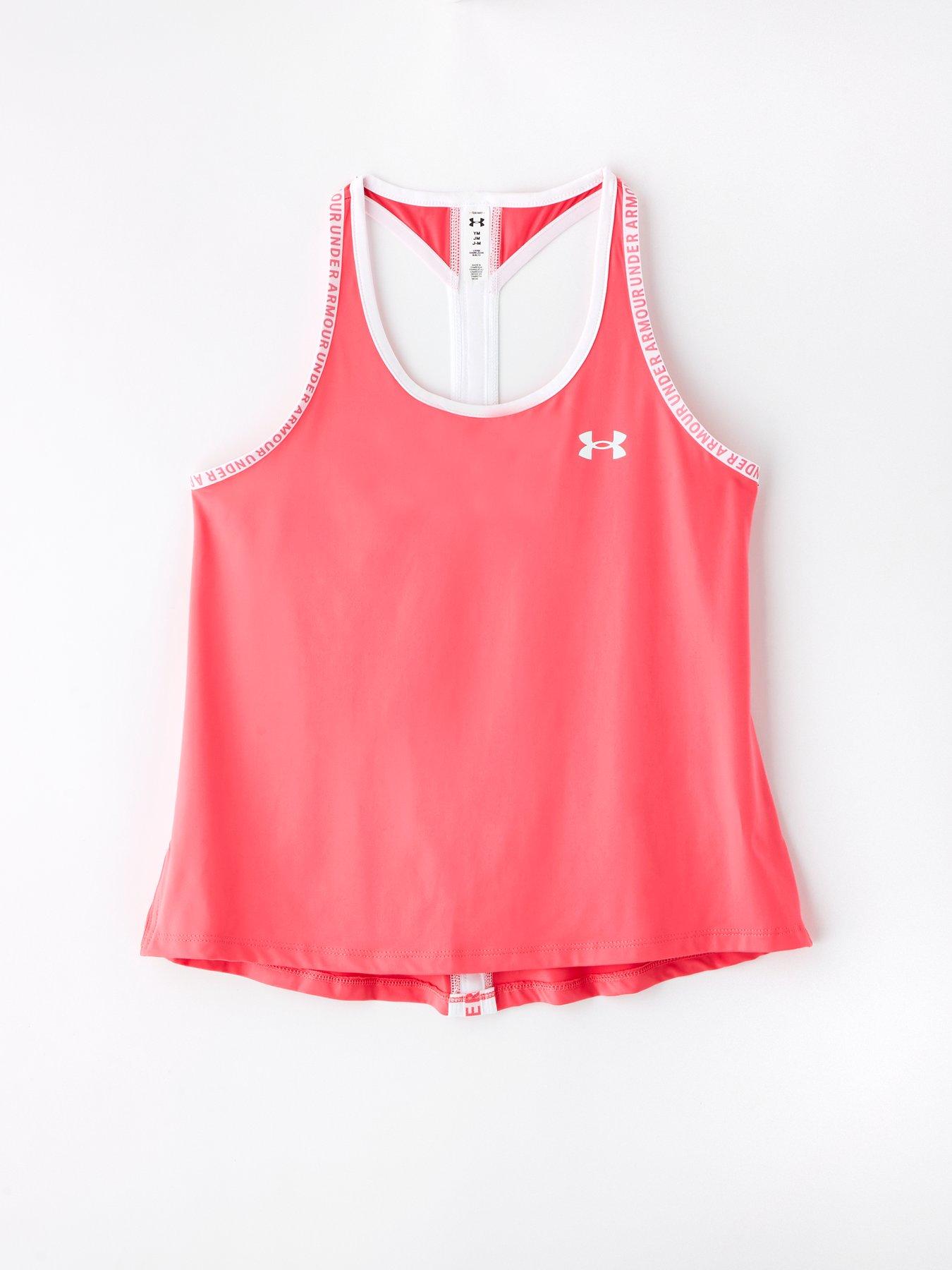 Image 5 of 6 of UNDER ARMOUR Junior Girls Training Tech Knockout Tank - Pink