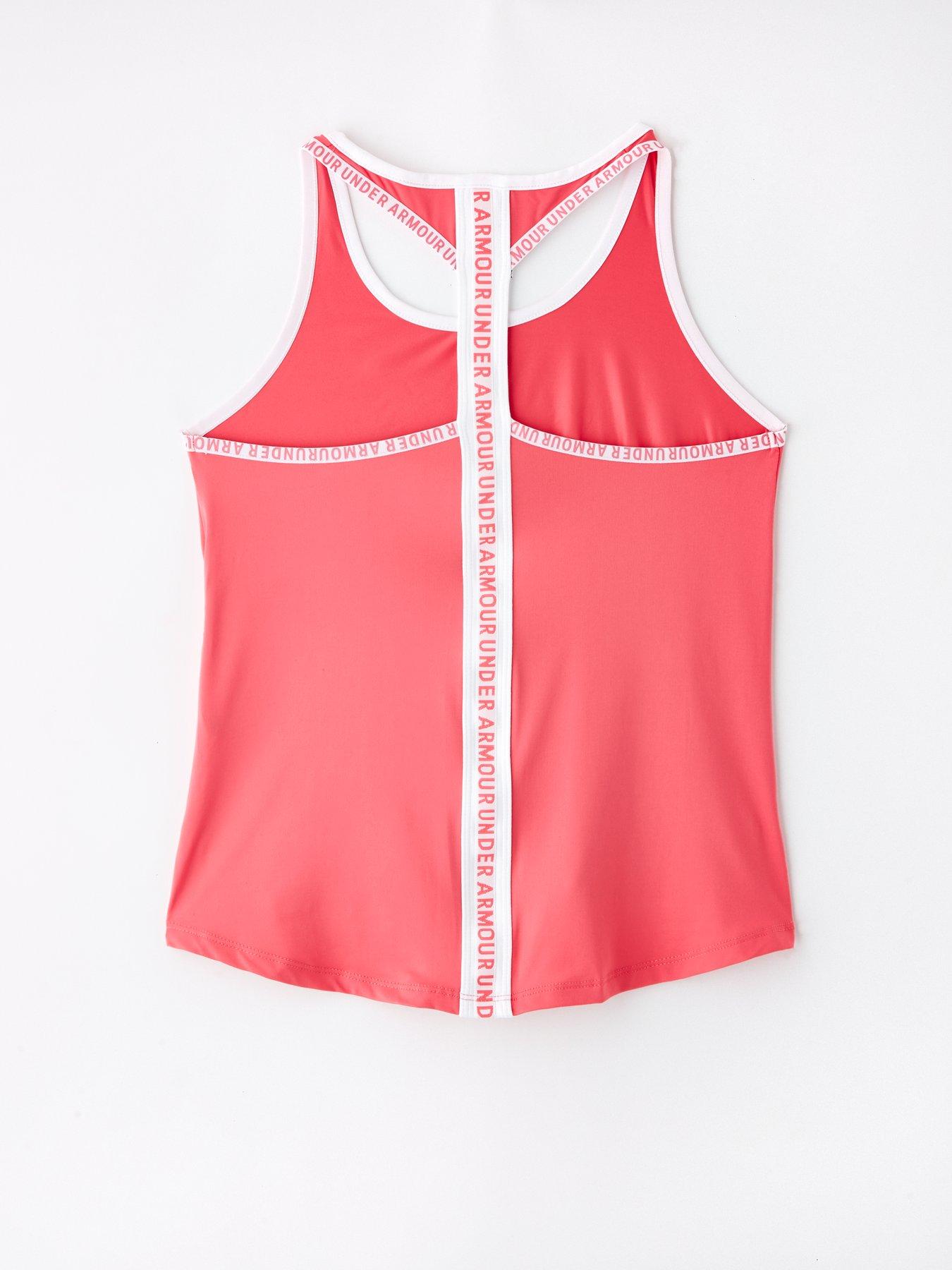 Image 6 of 6 of UNDER ARMOUR Junior Girls Training Tech Knockout Tank - Pink