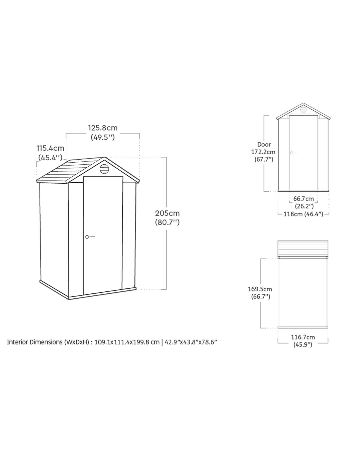 Image 7 of 7 of Keter Keter Darwin Shed 4x4 brown