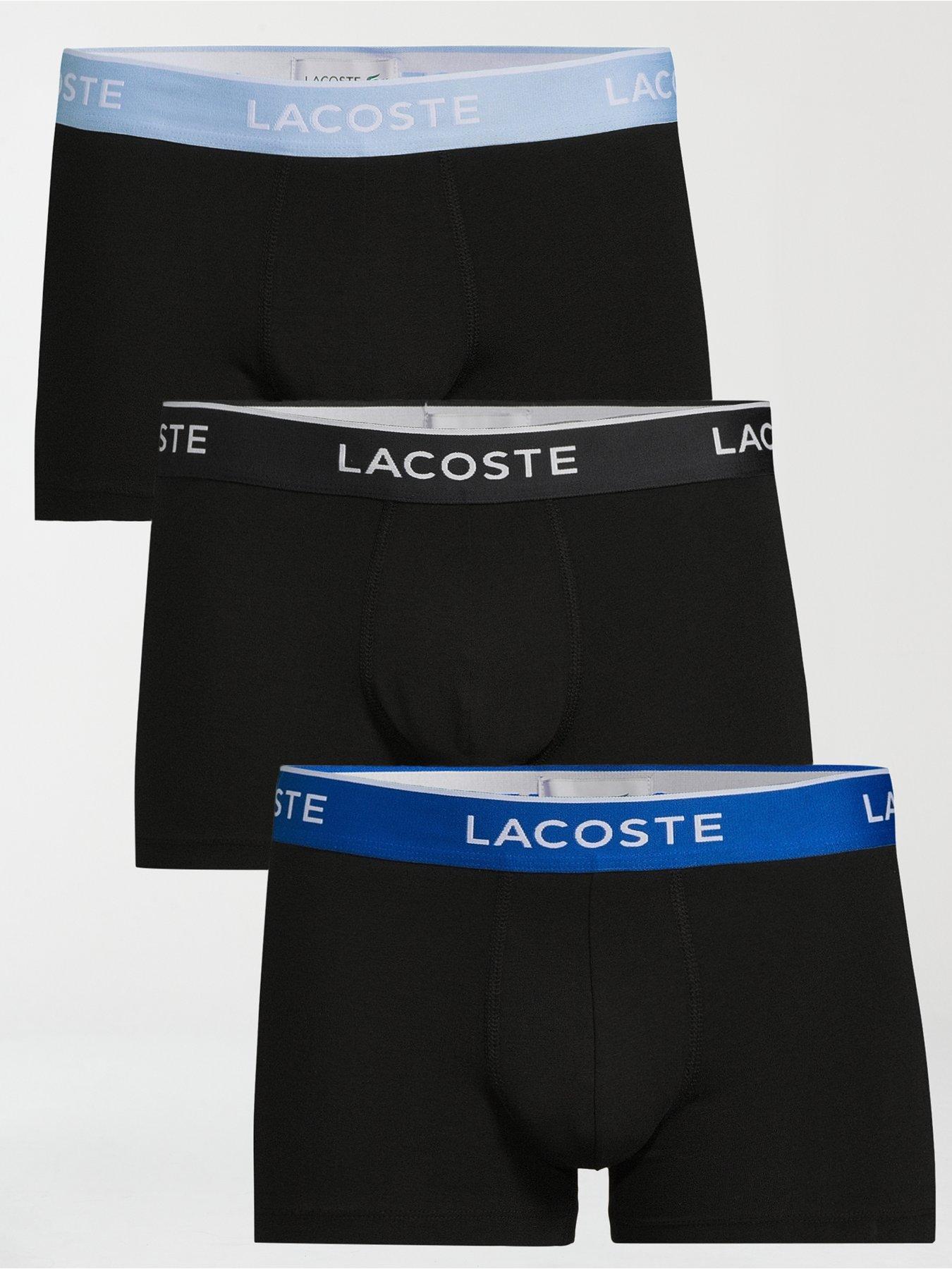 lacoste-3-pack-of-stretch-cotton-logo-waist-trunks-black