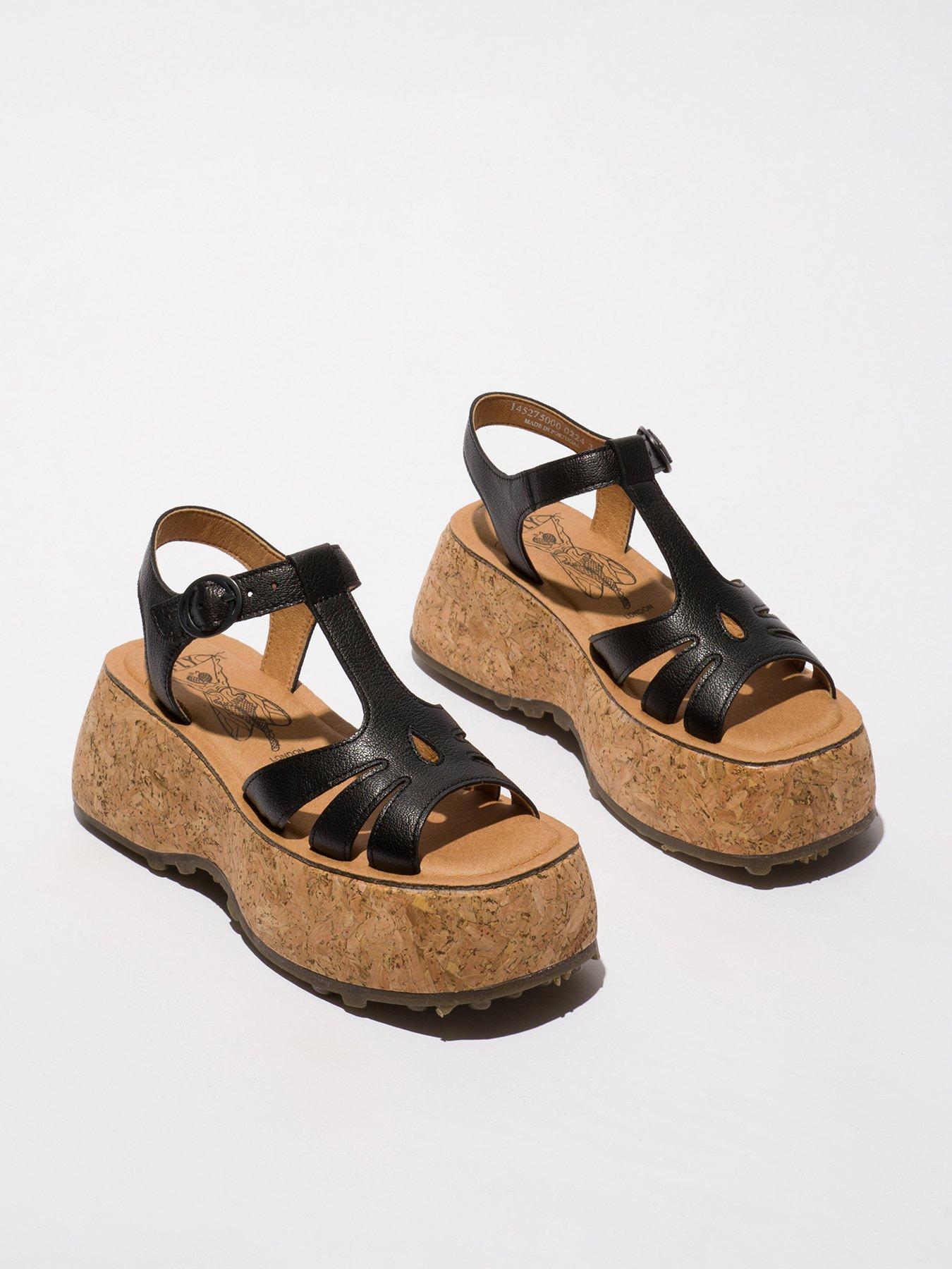 fly-london-coil-cork-wedge-sandal-blackstillFront