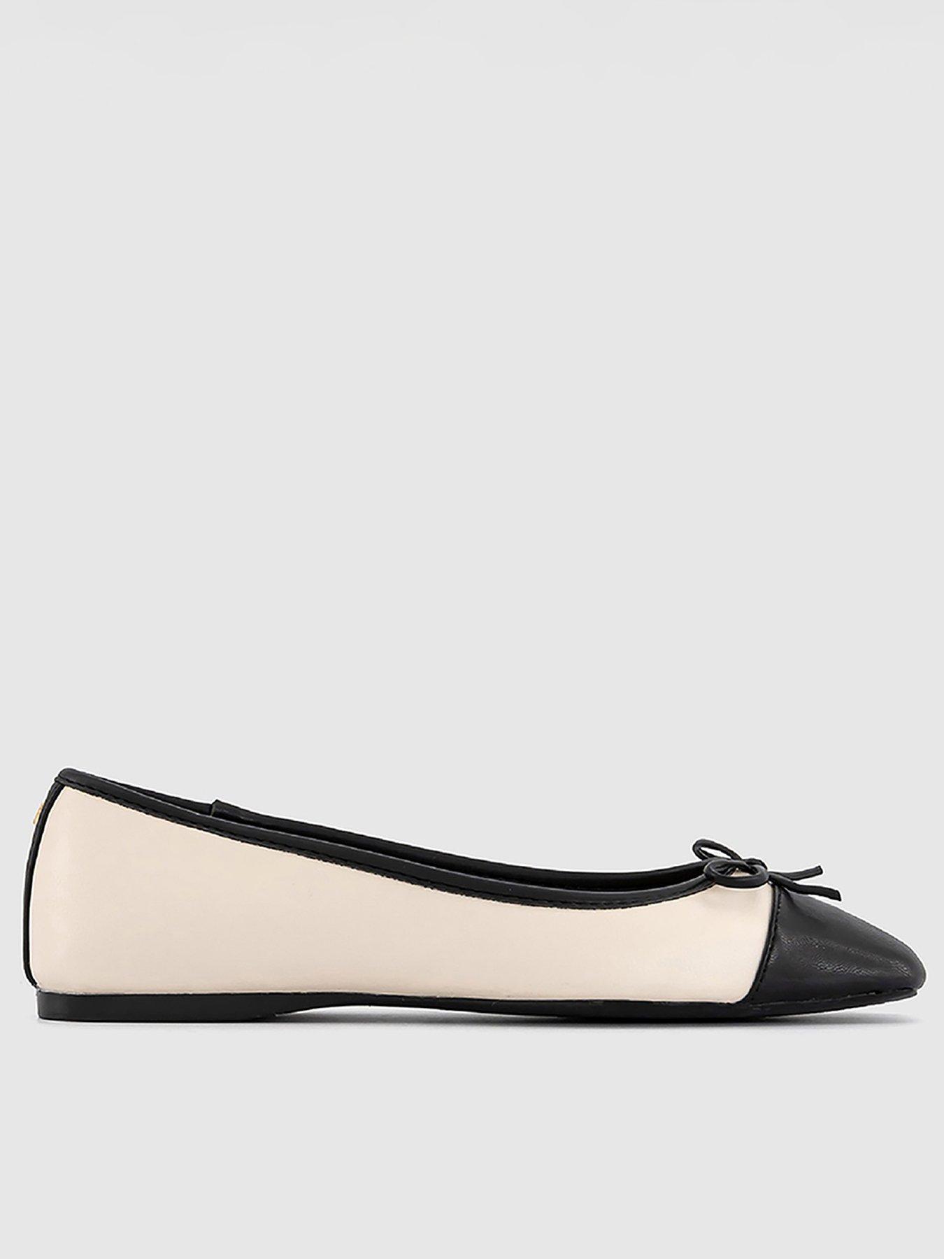 office-frolic-square-toe-toecap-ballet-shoes-whiteblack