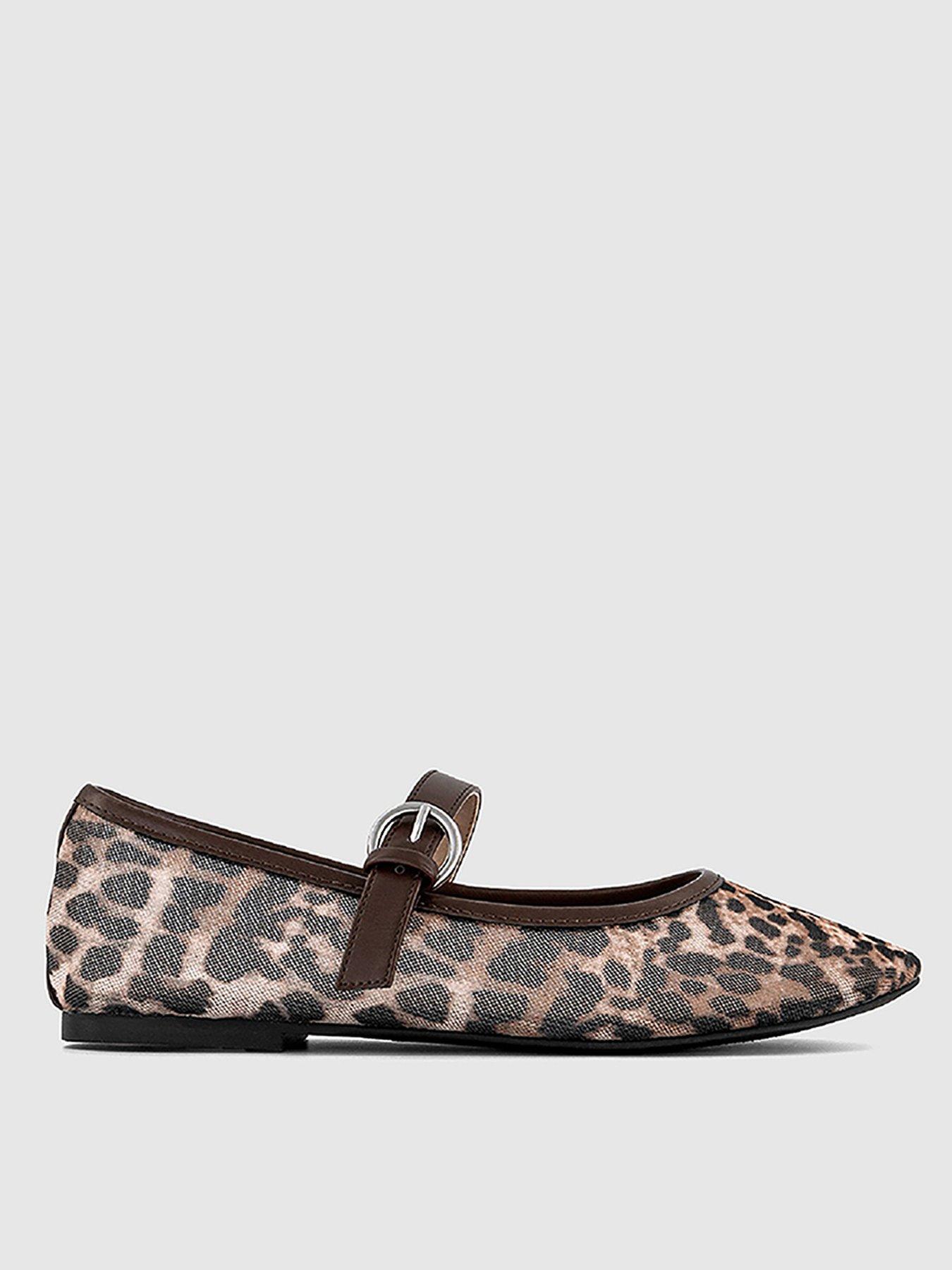Image 2 of 5 of OFFICE Fancy Mesh Ballet Flats - Leopard