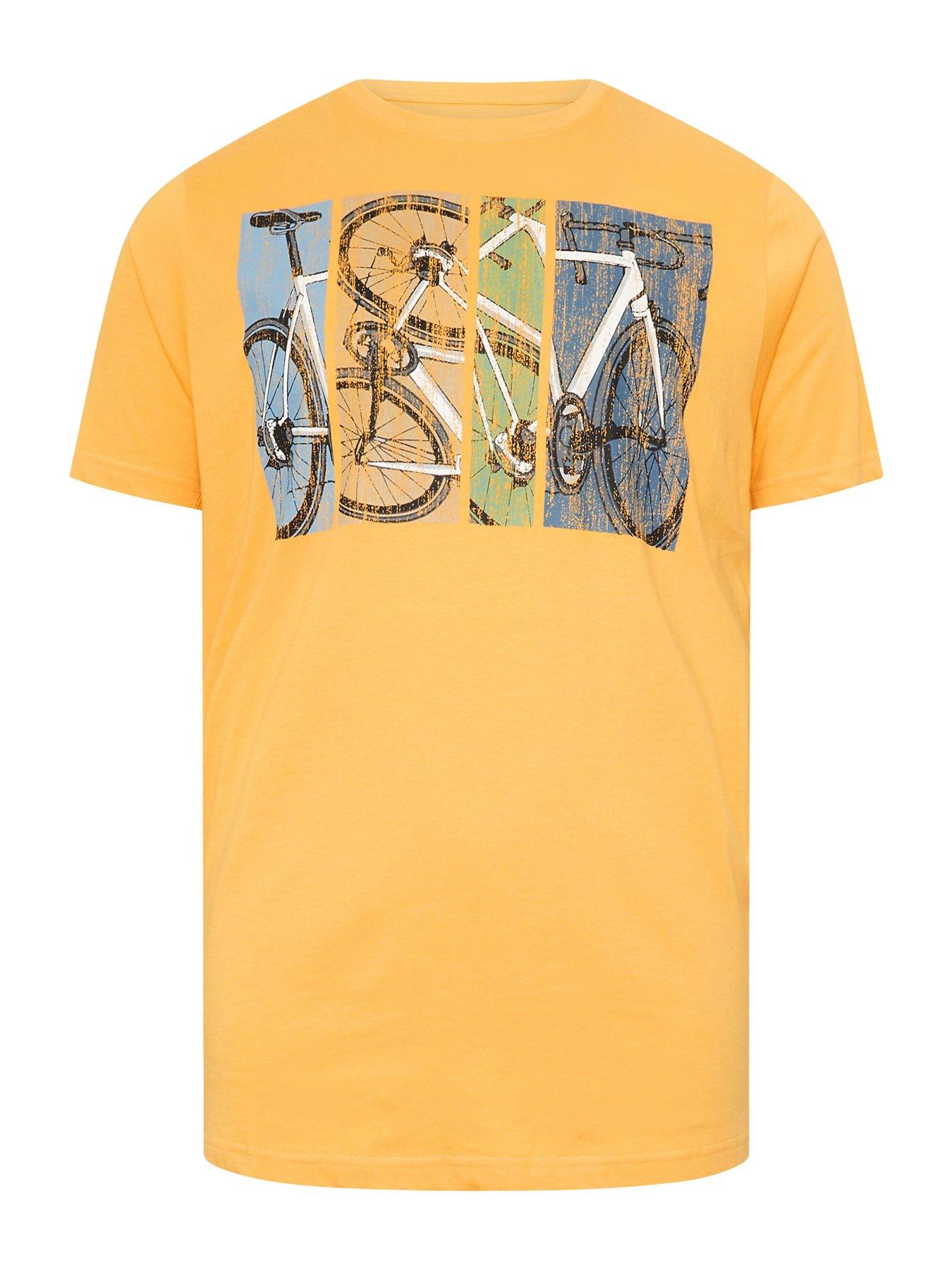 Image 3 of 3 of BadRhino Bike Print T-Shirt - Yellow