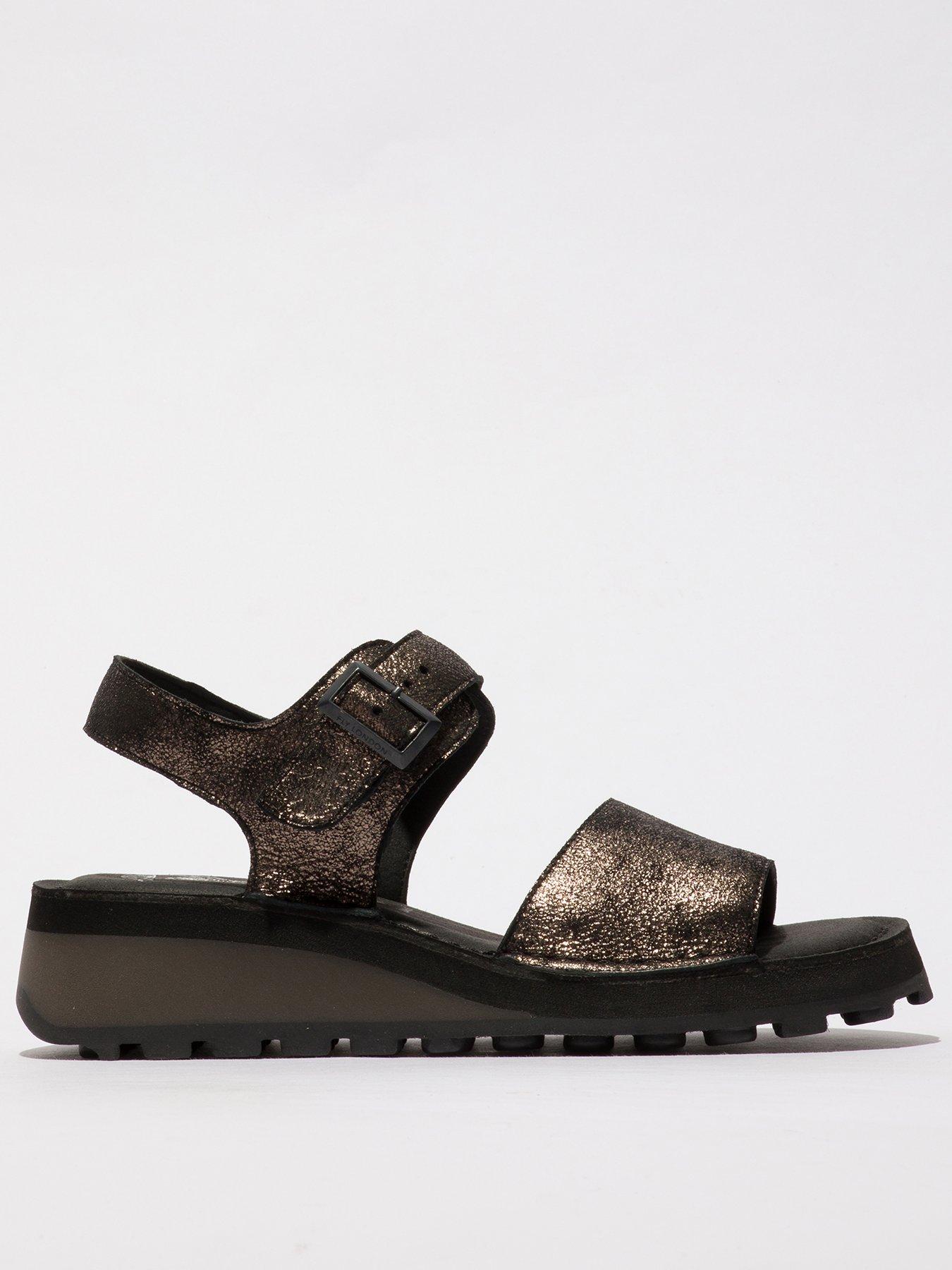 Fly London Haly Chunky Sandal - Black