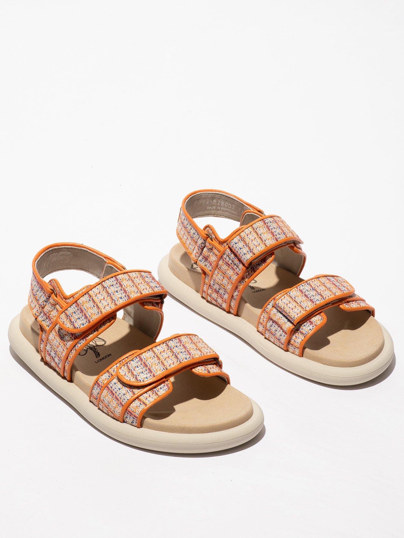 fly-london-paav-velcro-strap-sandal-orangestillFront