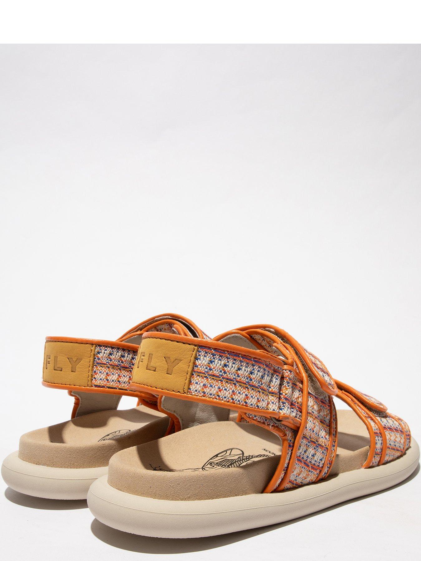 fly-london-paav-velcro-strap-sandal-orangeoutfit