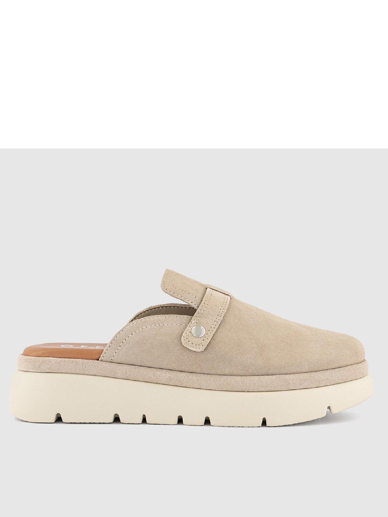 undefined Fia - Suede Clog - Taupe Suede