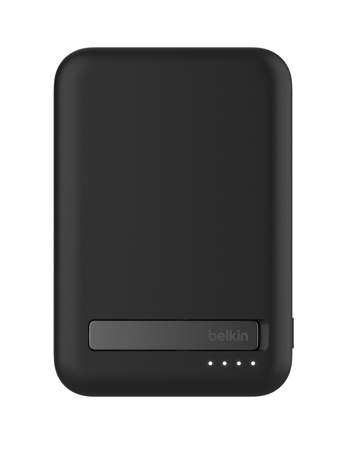 Belkin 10k Qi2 MagSafe Compatible Powerbank with kickstand black