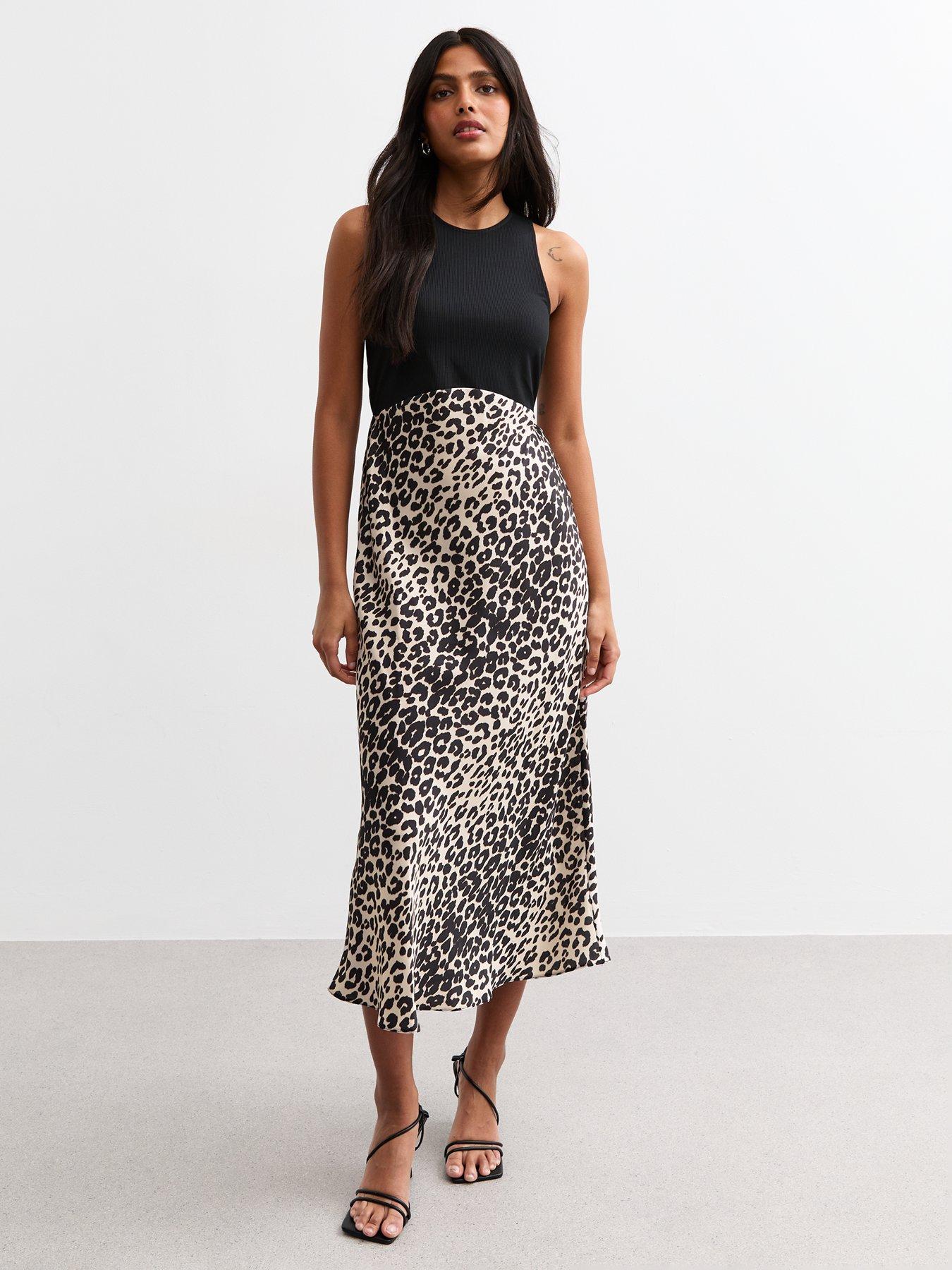 new-look-animal-print-satin-skirt-midi-dress-brown