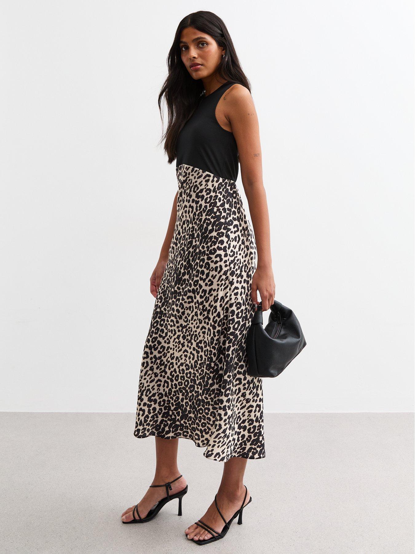 new-look-black-animal-print-satin-skirt-midi-dressback