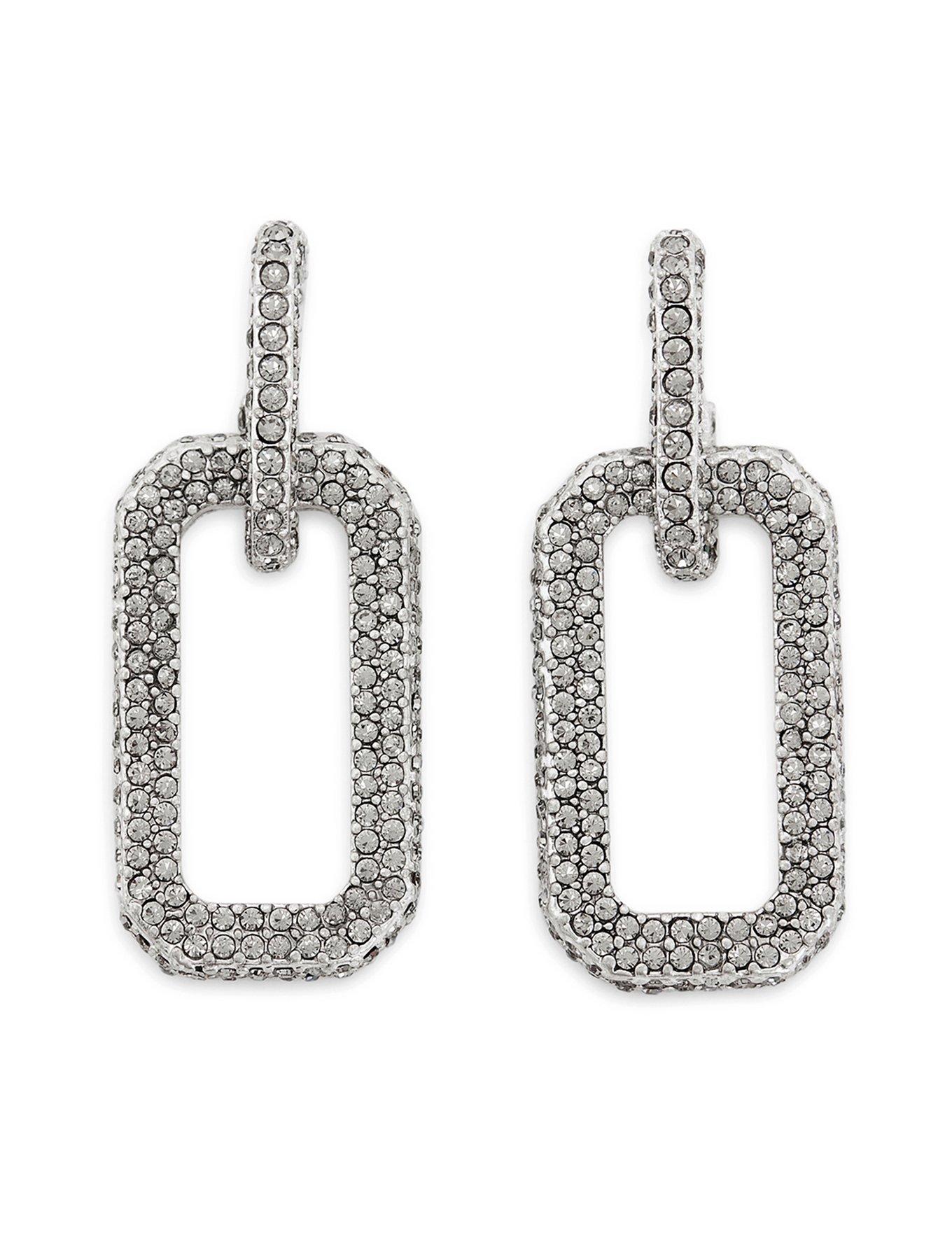 allsaints-pave-link-drop-earrings