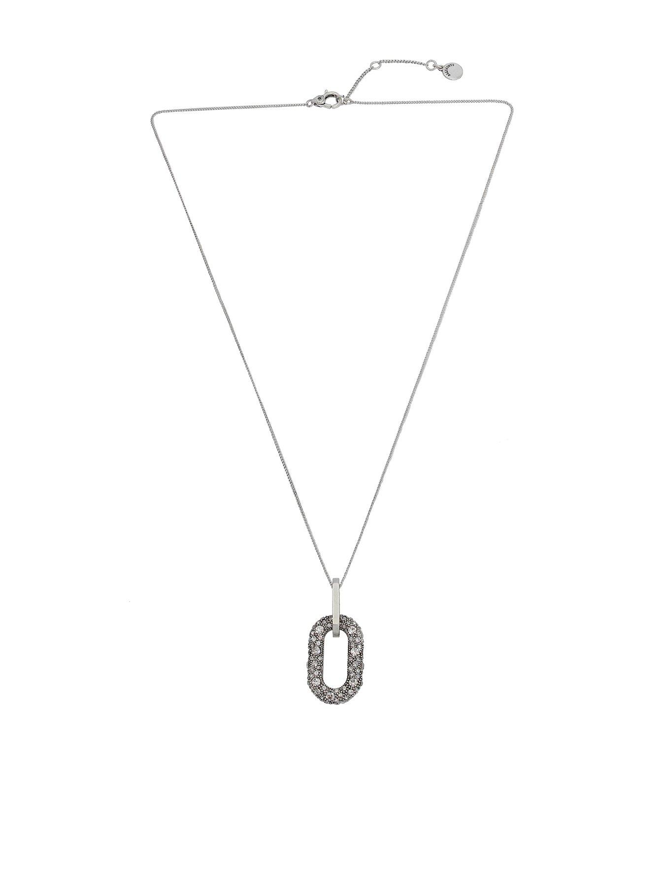 allsaints-paveacutenbsplink-pendant-necklace