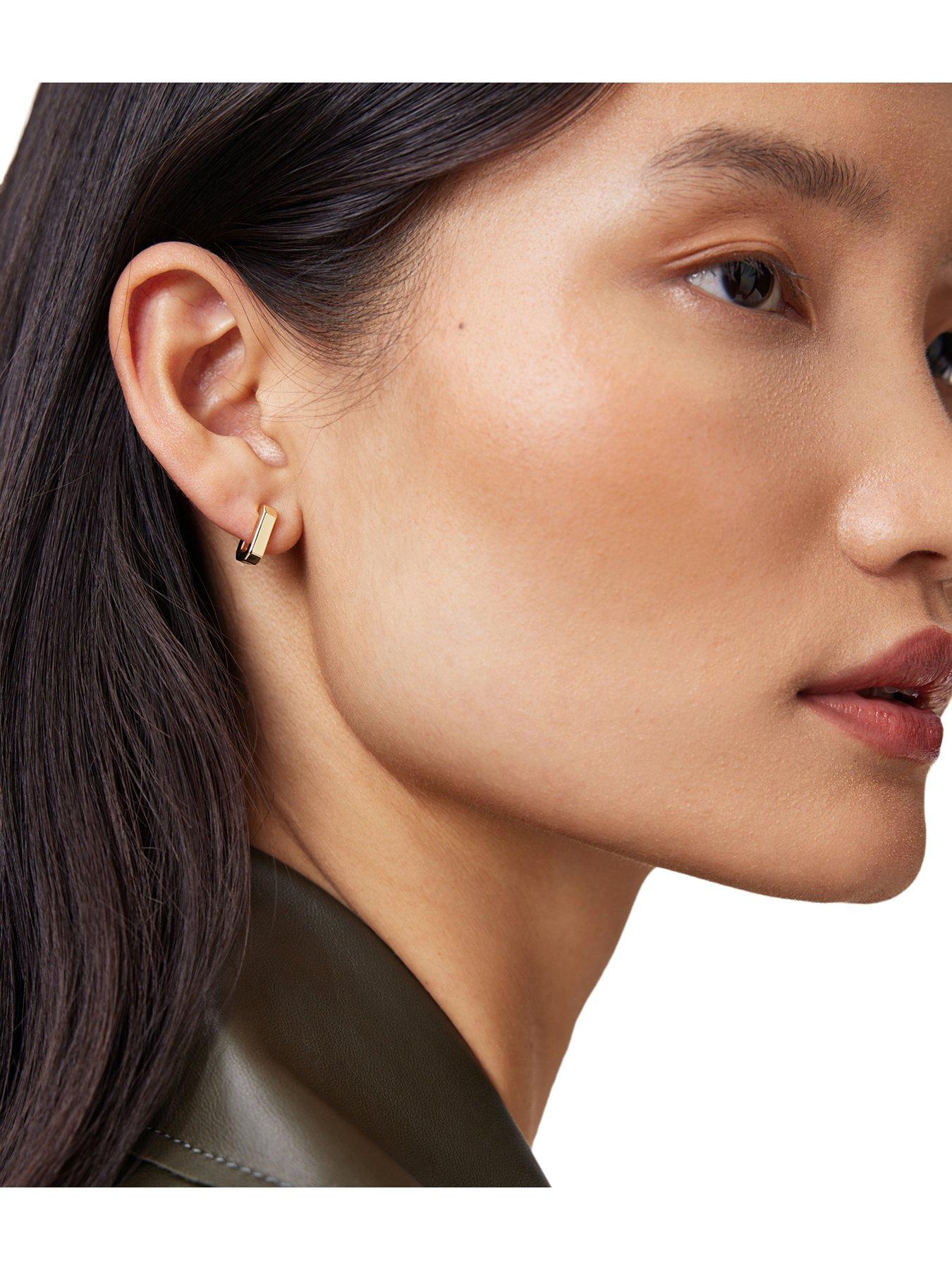 allsaints-signature-hexagon-link-earring-setstillFront