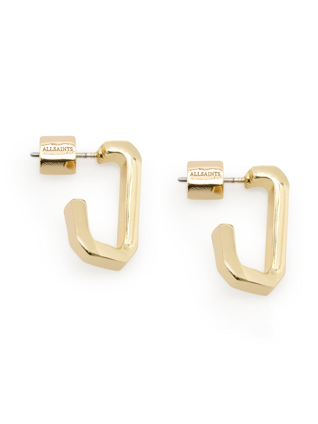 allsaints-signature-hexagon-link-earring-setdetail