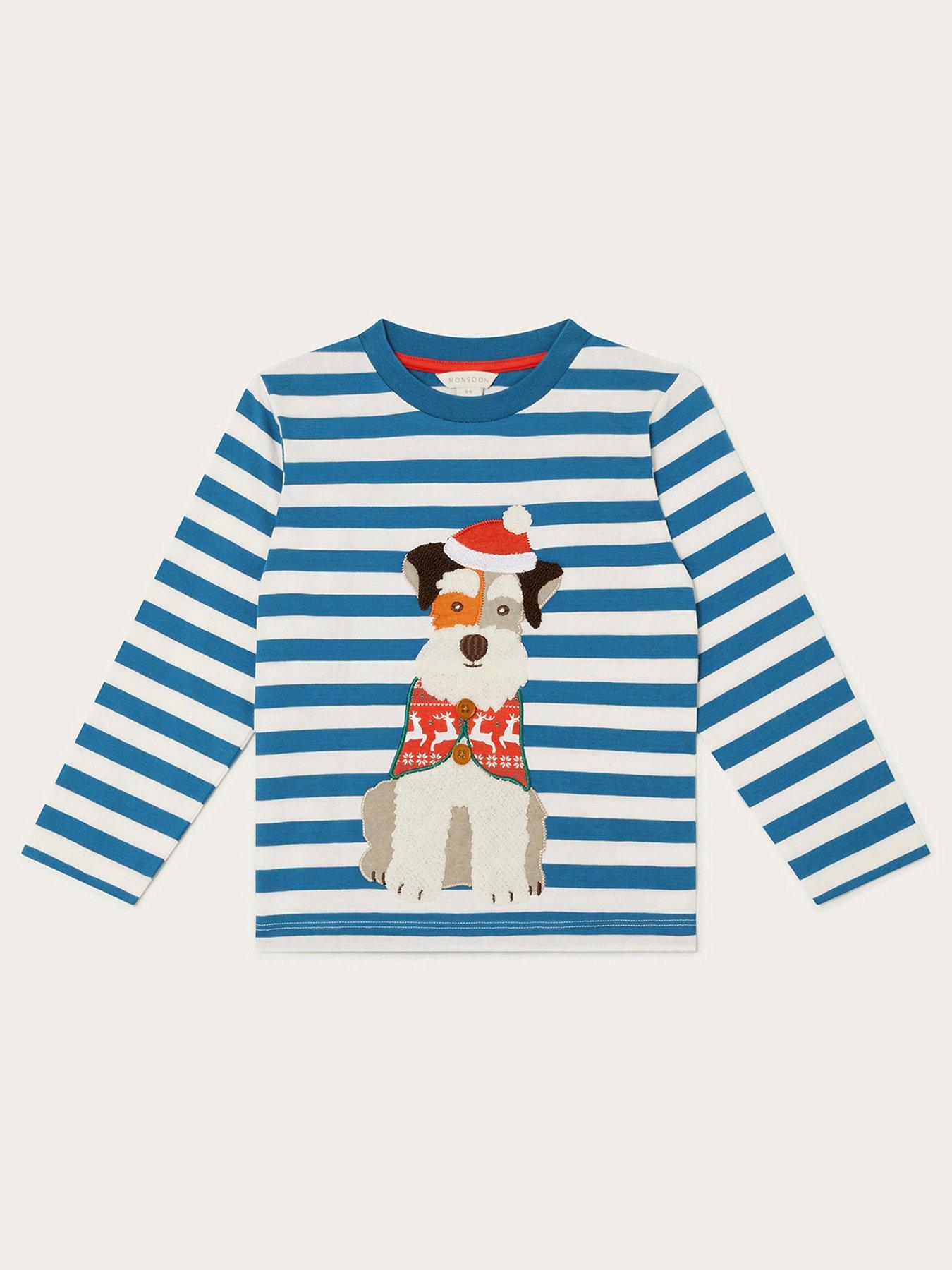 monsoon-boys-long-sleeve-christmas-dog-stripe-top-multi