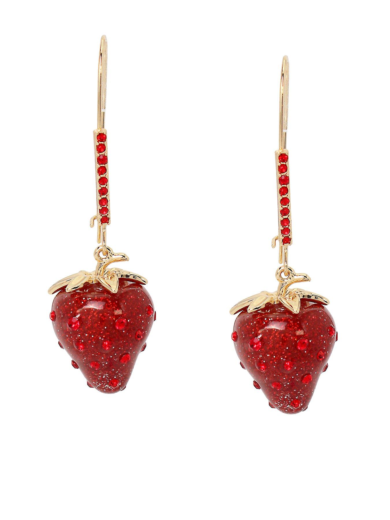 betsey-johnson-strawberry-dangle-earrings