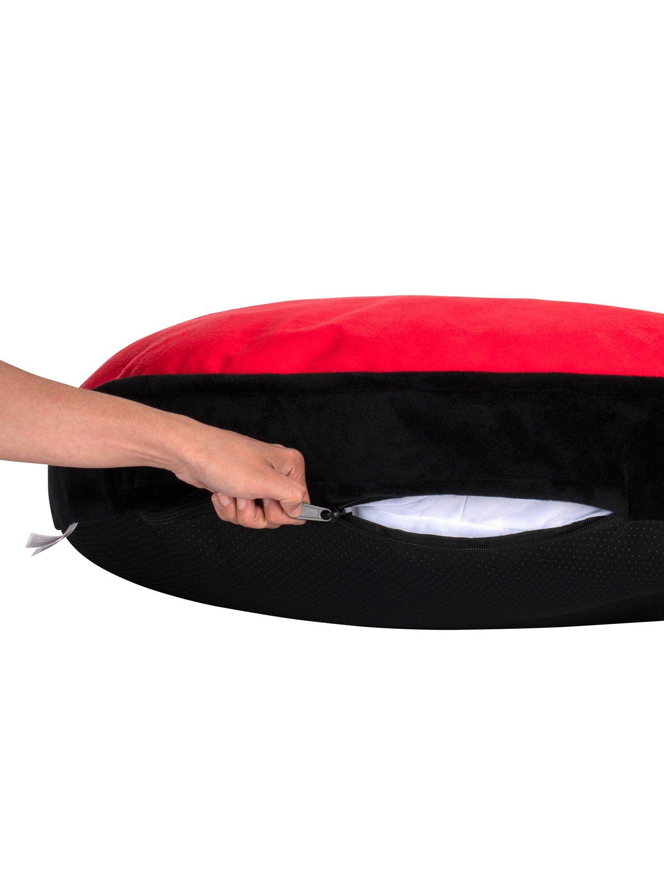 Image 4 of 7 of Pokemon Pok&eacute;&nbsp;Ball Pillow Pet Bed - 30-Inch Pet Bed with Machine Washable Removable Cover and Grip Dots