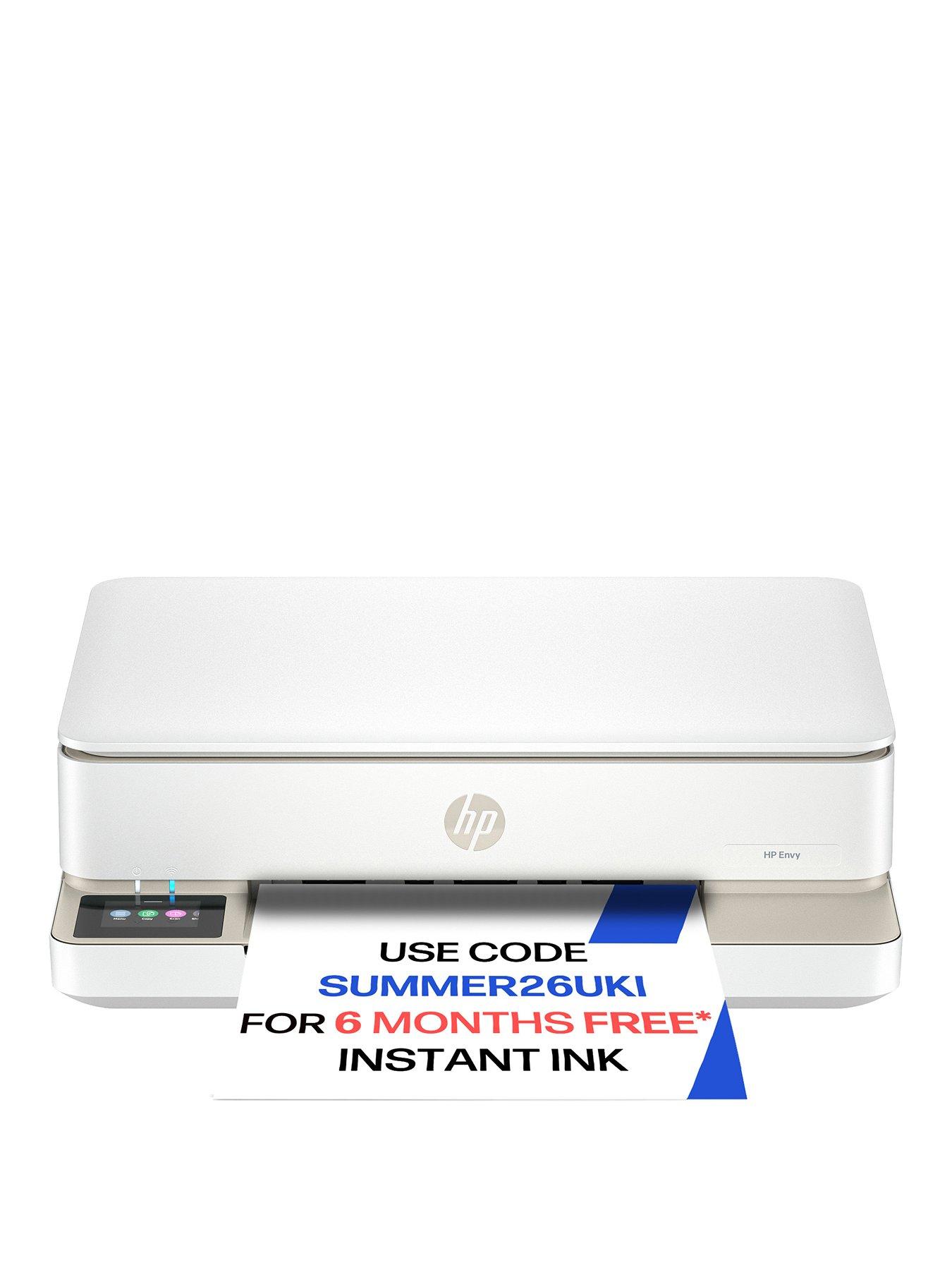 HP Envy 6120e AiO Wireless Printer with 3 months of Instant Ink Included with HP+