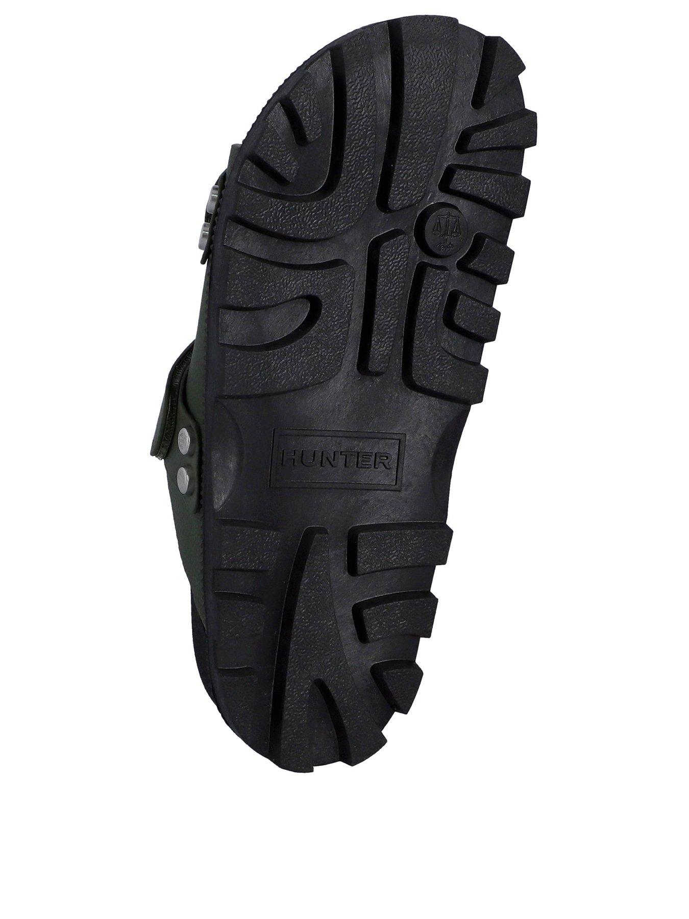 Image 2 of 3 of Hunter Vegan Synthetic Leather Sandals - Black
