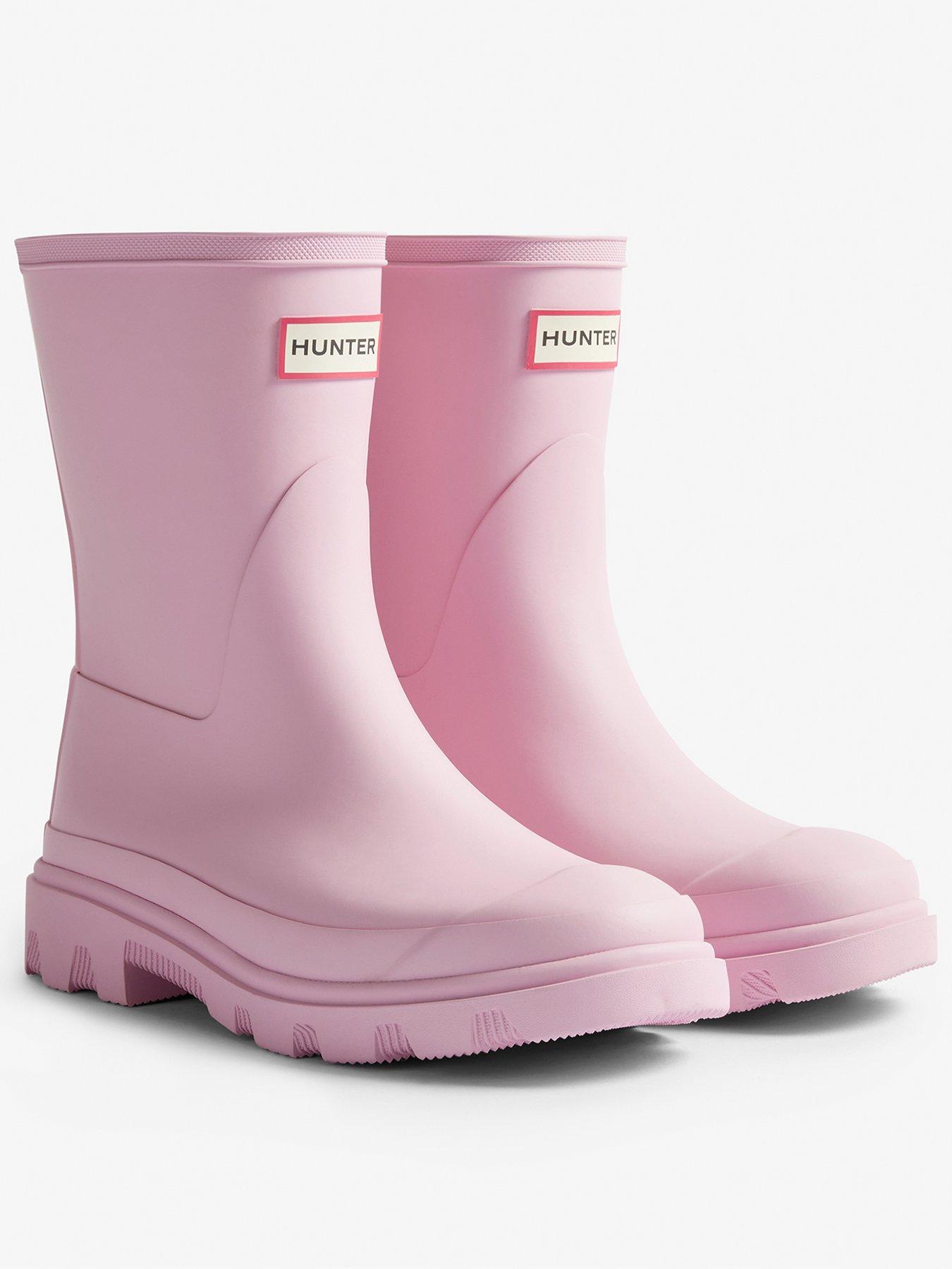 hunter-womens-downpour-short-boots-pink-nectar