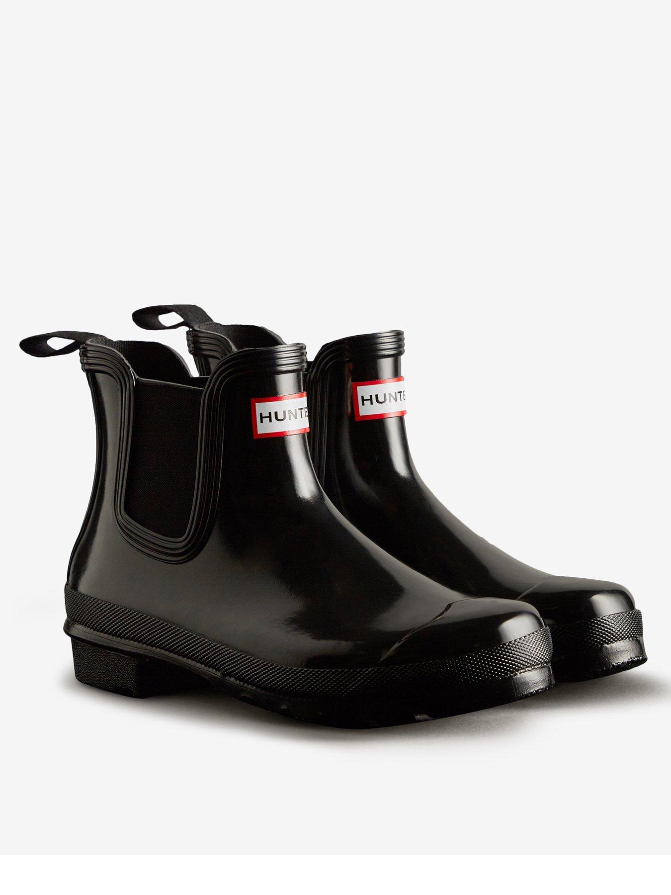 Hunter Womens Original Gloss Chelsea Boot - Black