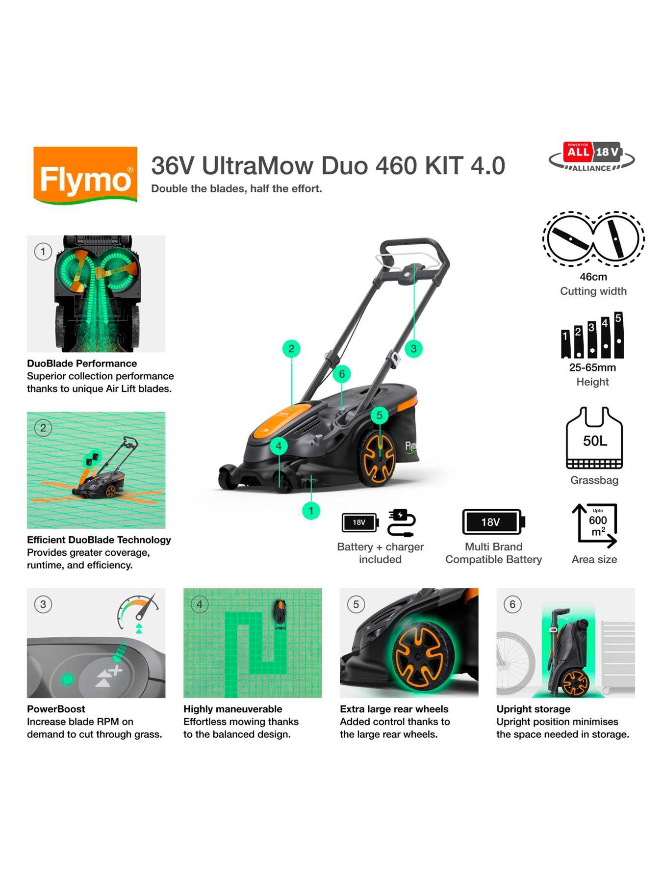 flymo-36v-ultramow-duo-460-cordless-lawnmowernbspstillFront