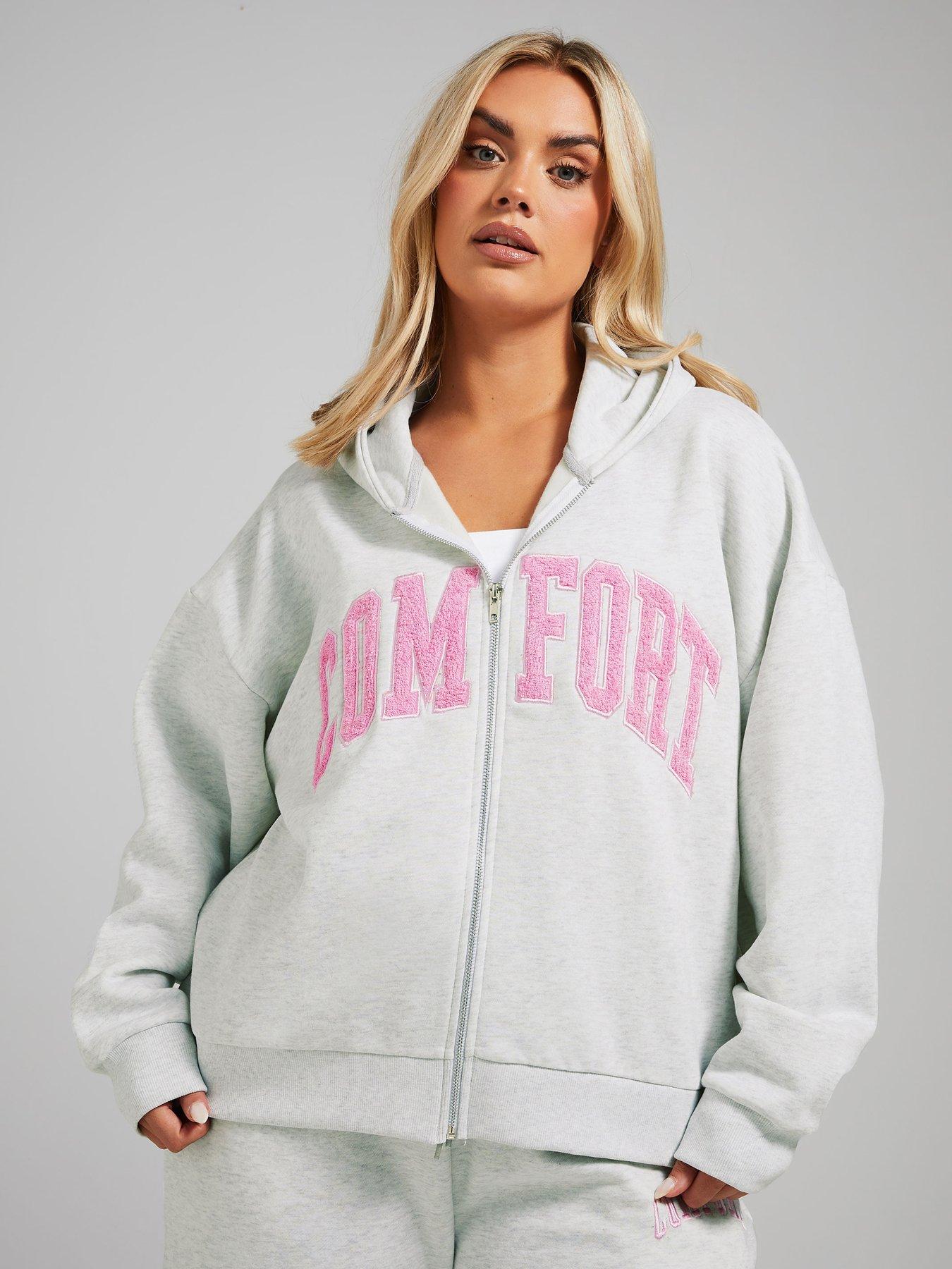 yours-curve-comfort-zip-hoodie-grey