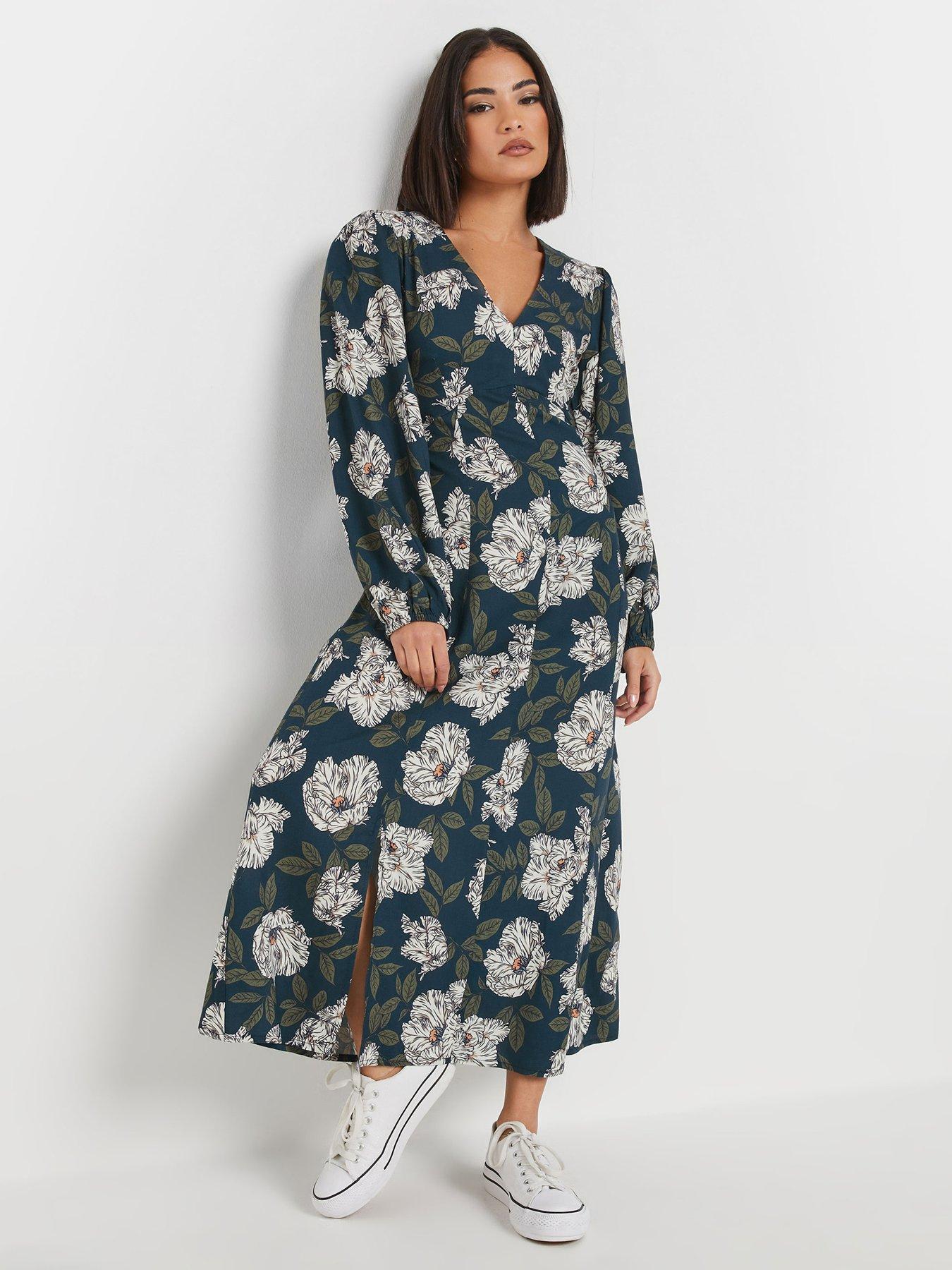 Image 1 of 4 of PixieGirl Petite Midi Tea Dress