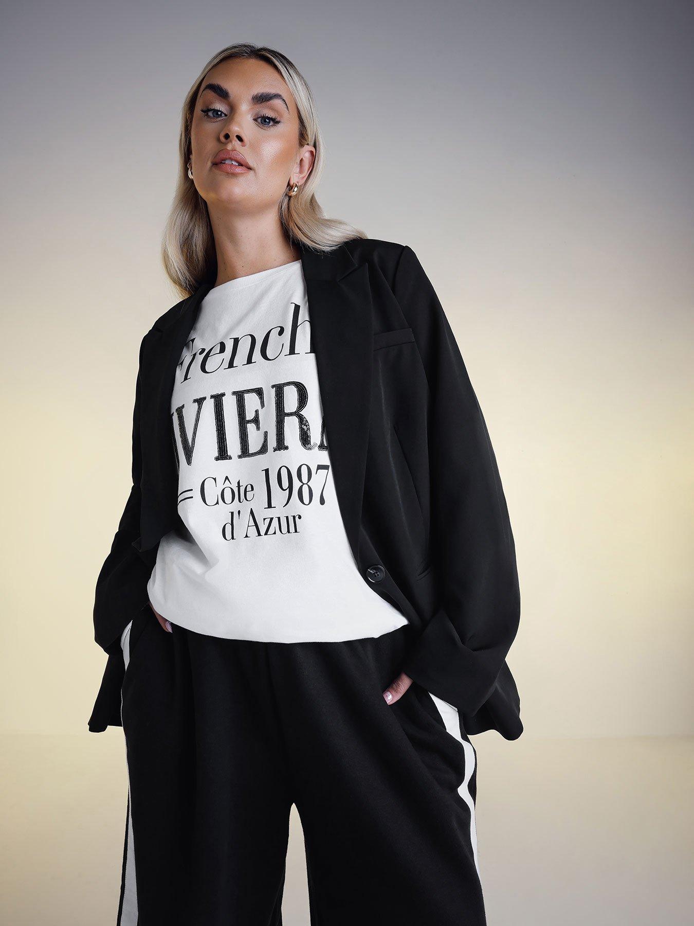 yours-curve-tailored-blazer-black