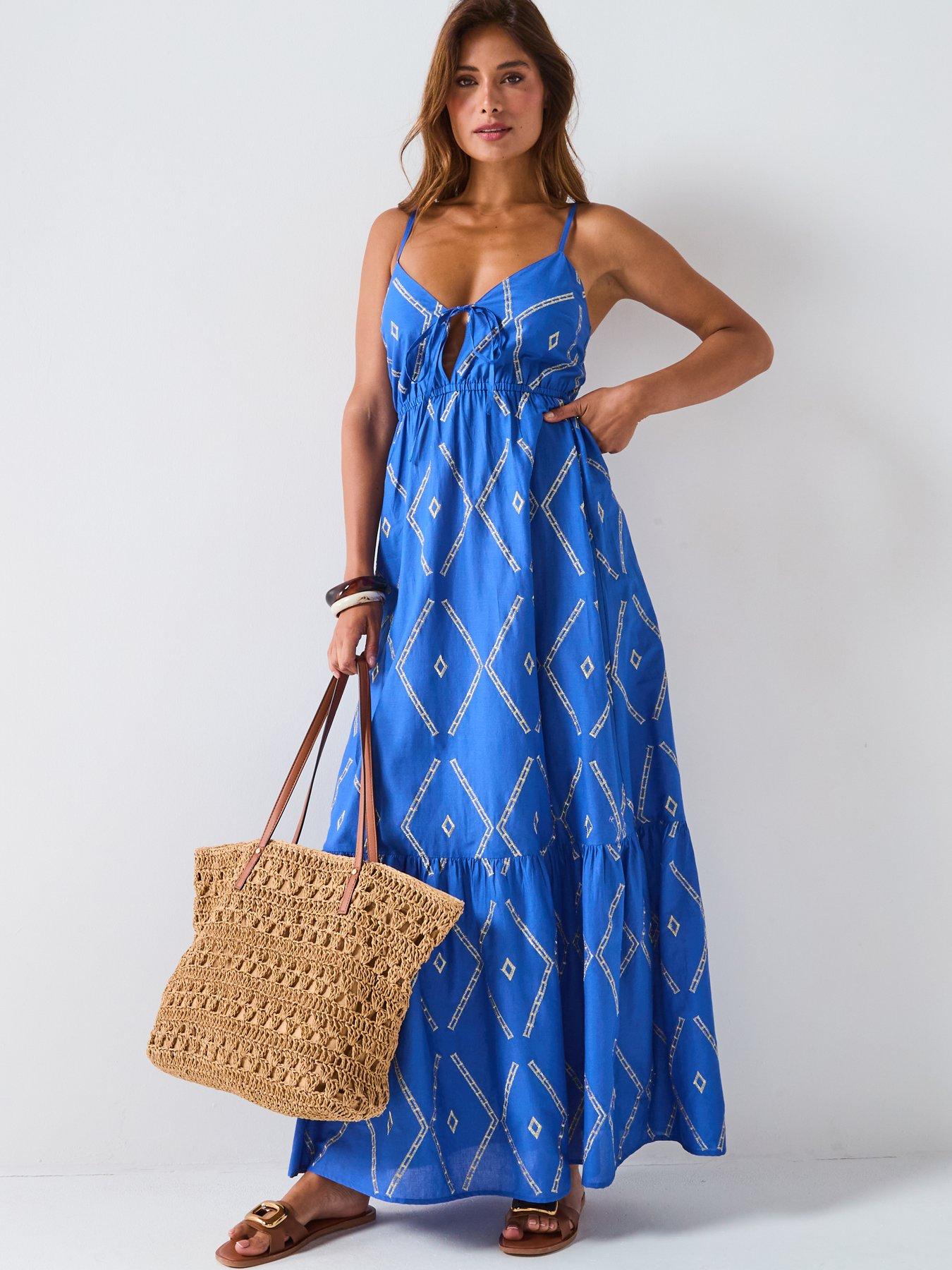 v-by-very-metallic-beach-maxi-dress-blueback