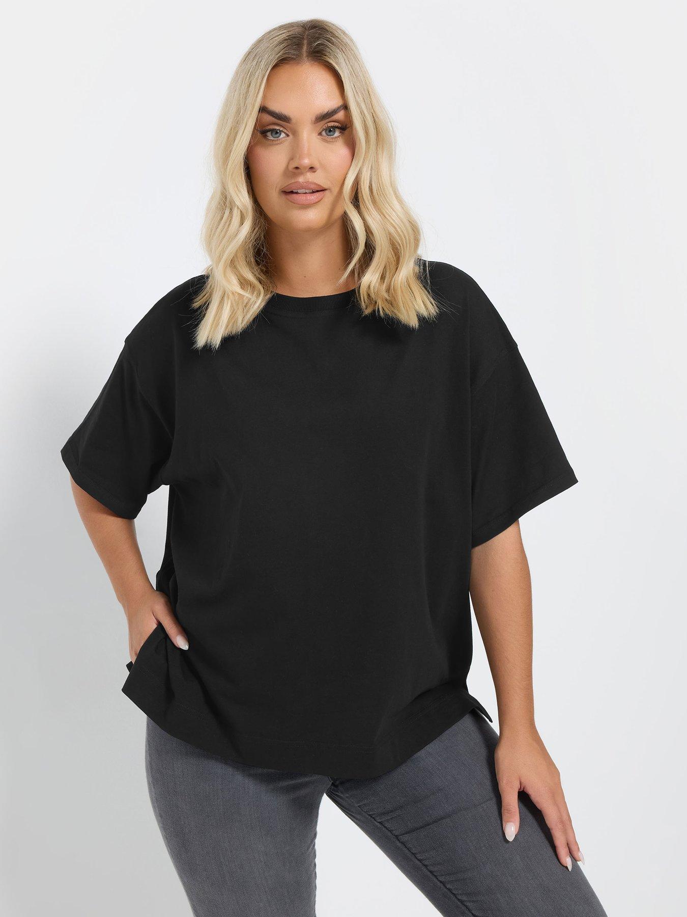 yours-curve-heavy-weight-box-t-shirt-blackfront