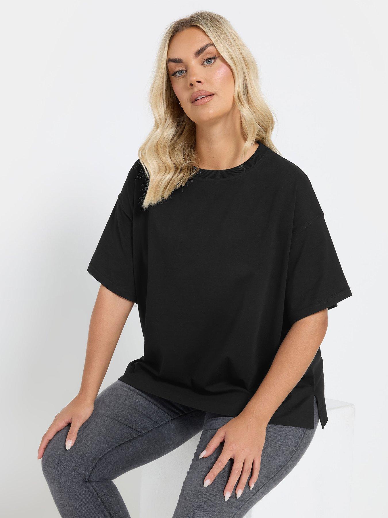 yours-curve-heavy-weight-box-t-shirt-blackoutfit