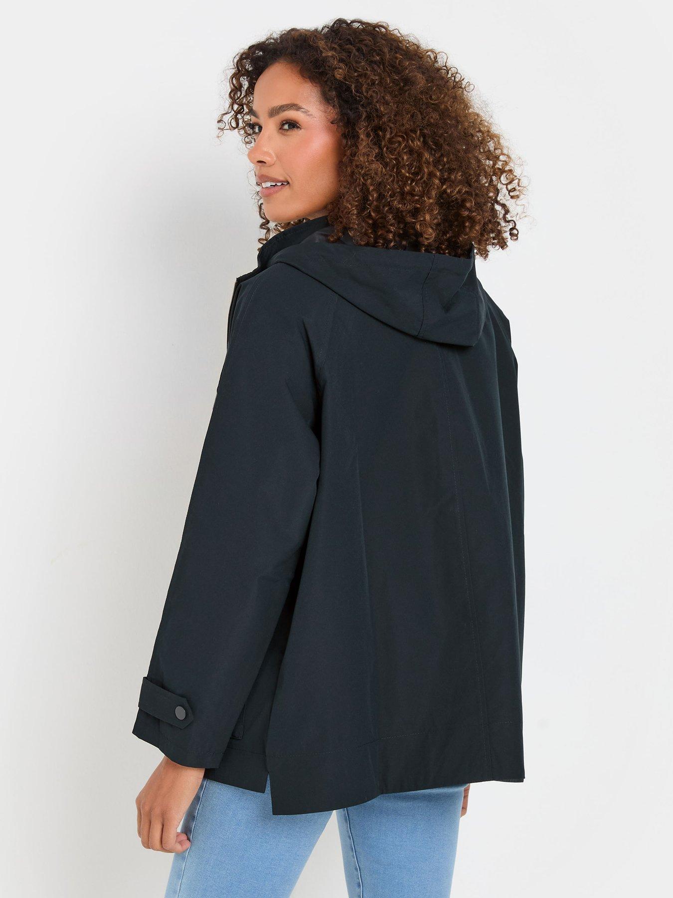 mco-short-rain-mac-coat-bluestillFront
