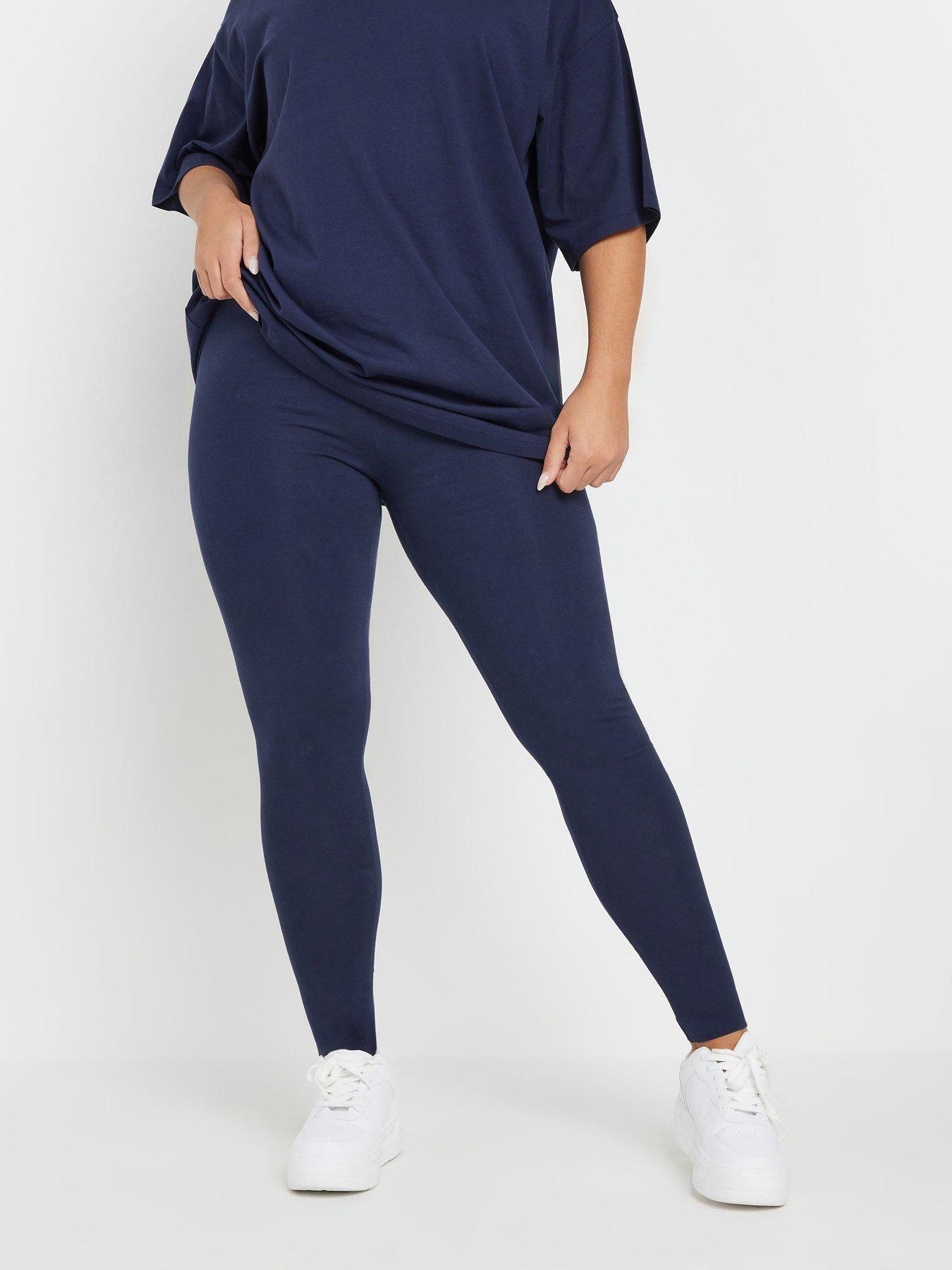undefined Curve Navy Blue Leggings