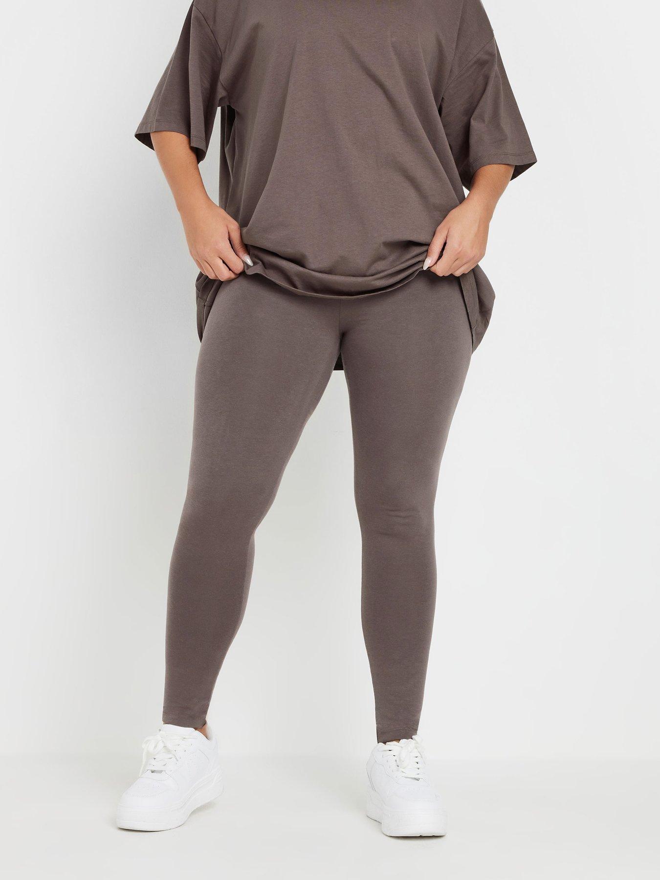 yours-curve-top-amp-legging-co-ord-brown