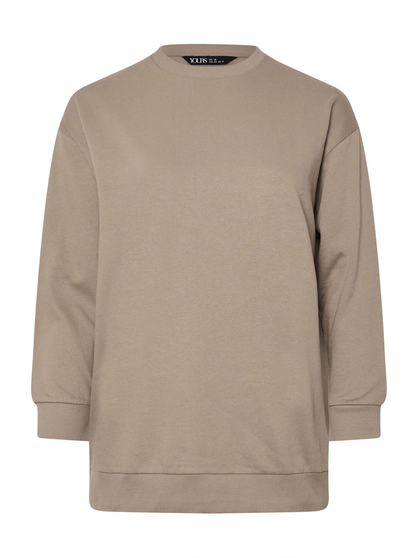 yours-curve-crew-sweatshirt-browndetail