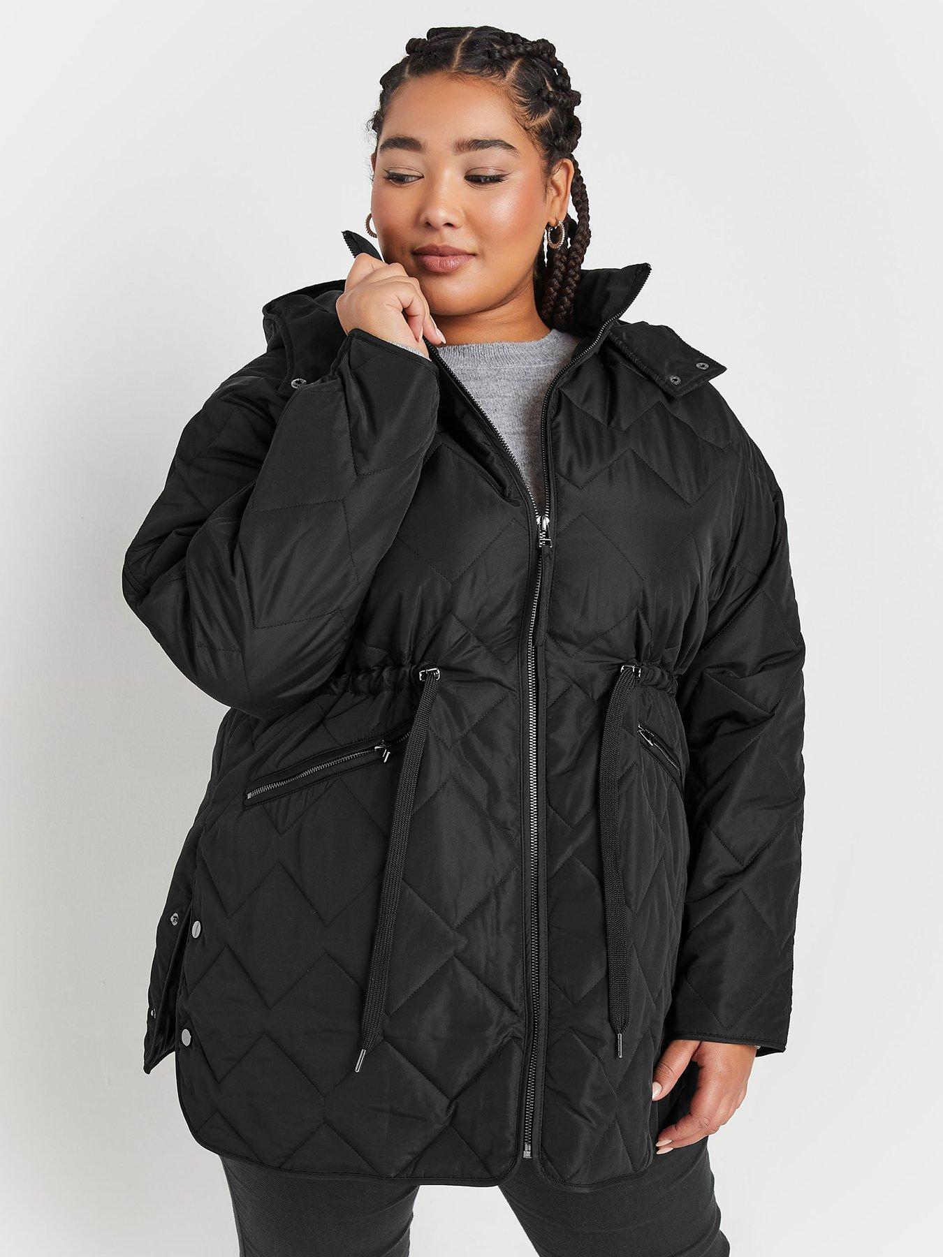 yours-curve-zig-zag-quilted-midi-jacket-blackoutfit
