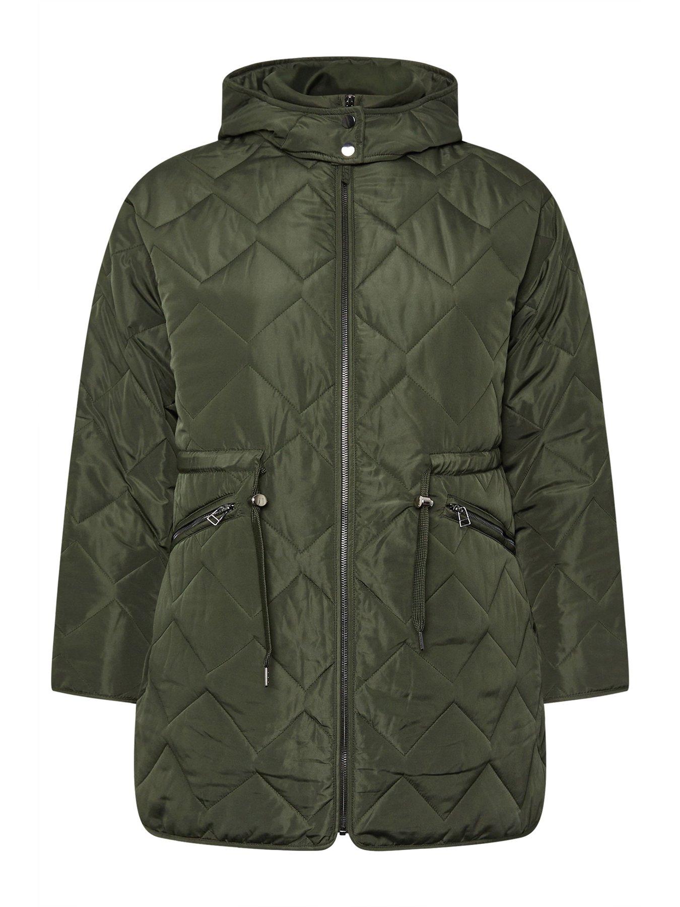 yours-curve-zig-zag-quilted-midi-jacket-khaki-greendetail