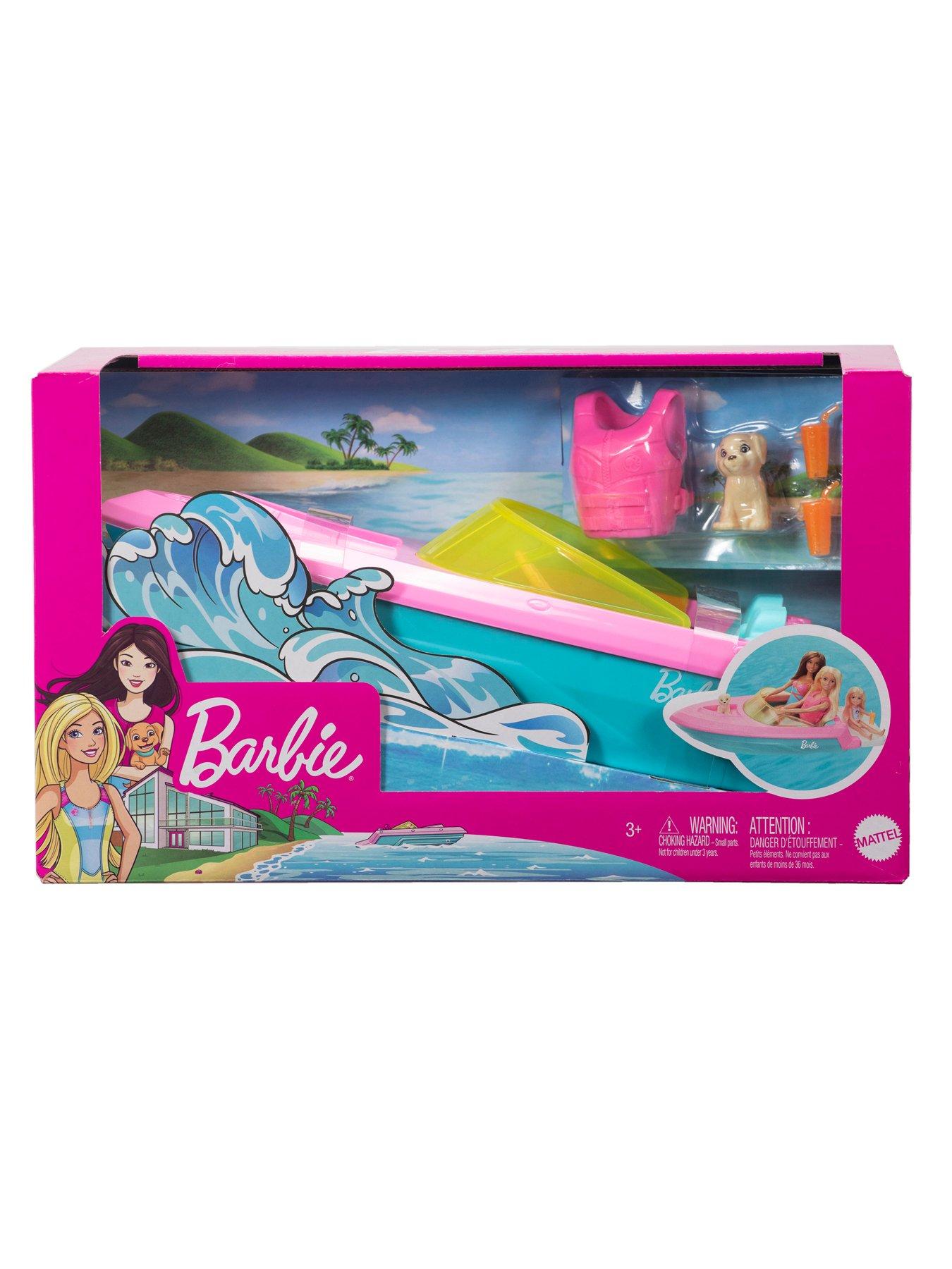 Image 5 of 5 of Barbie Barbie Boat with Puppy Figure Set