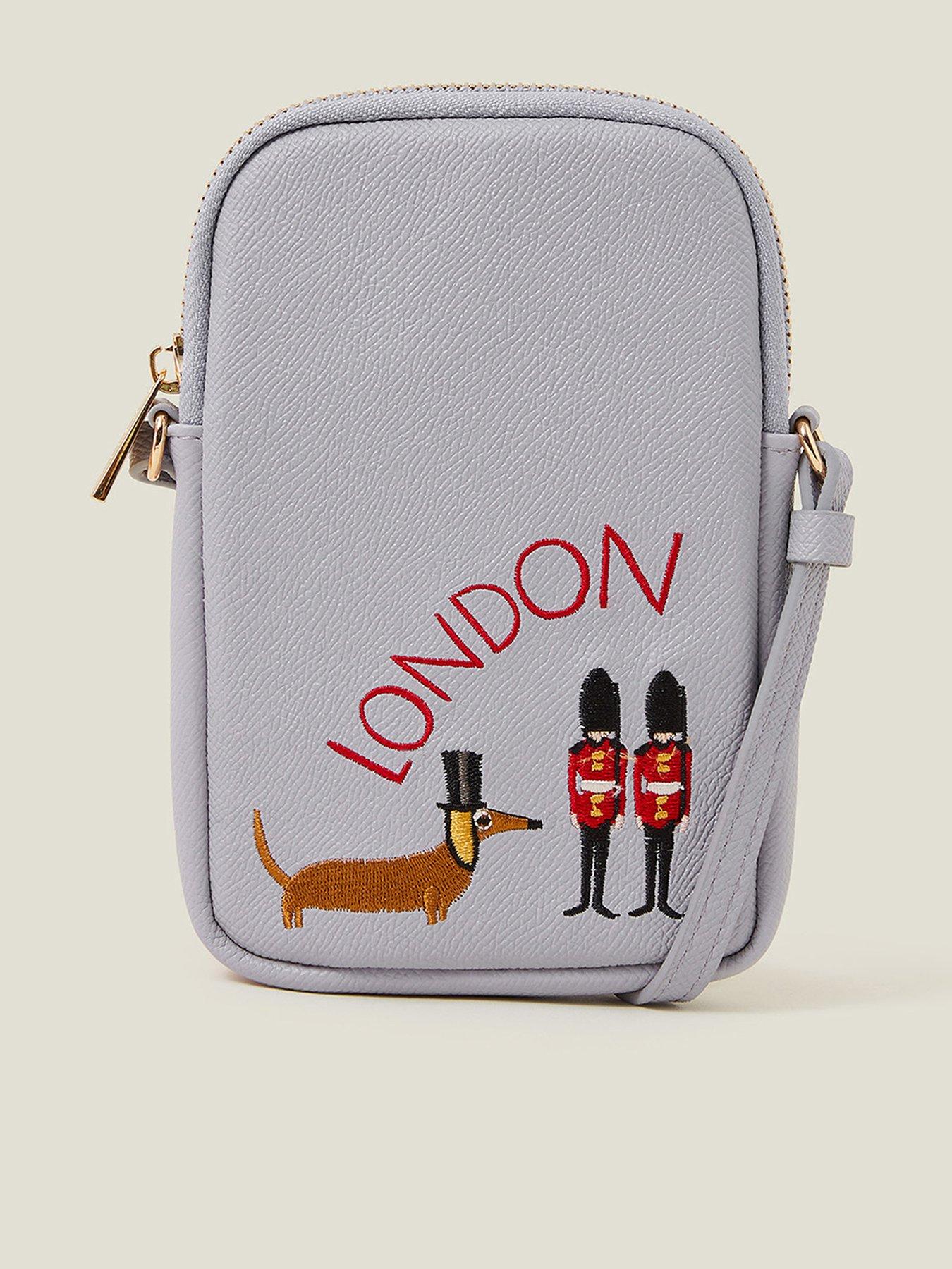 accessorize-london-sausage-dog-phone-holder-bluefront