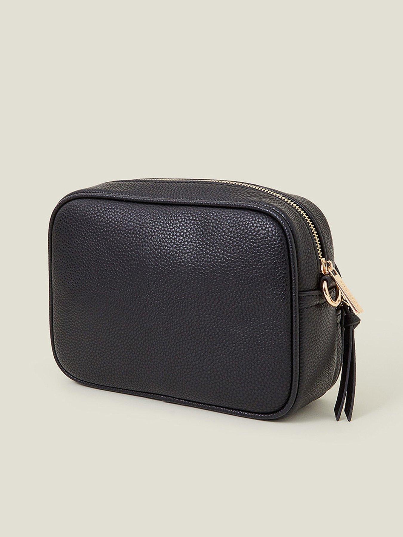 Image 3 of 5 of Accessorize Dina Double Zip Camera Bag - Black